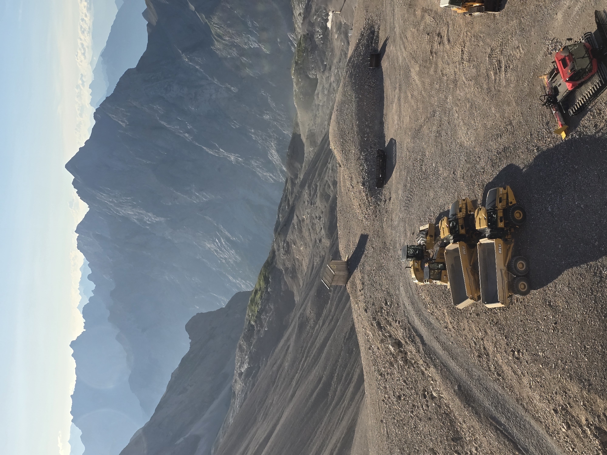 Construction activity spotted in the Bavarian Alps near Garmisch-Partenkirchen