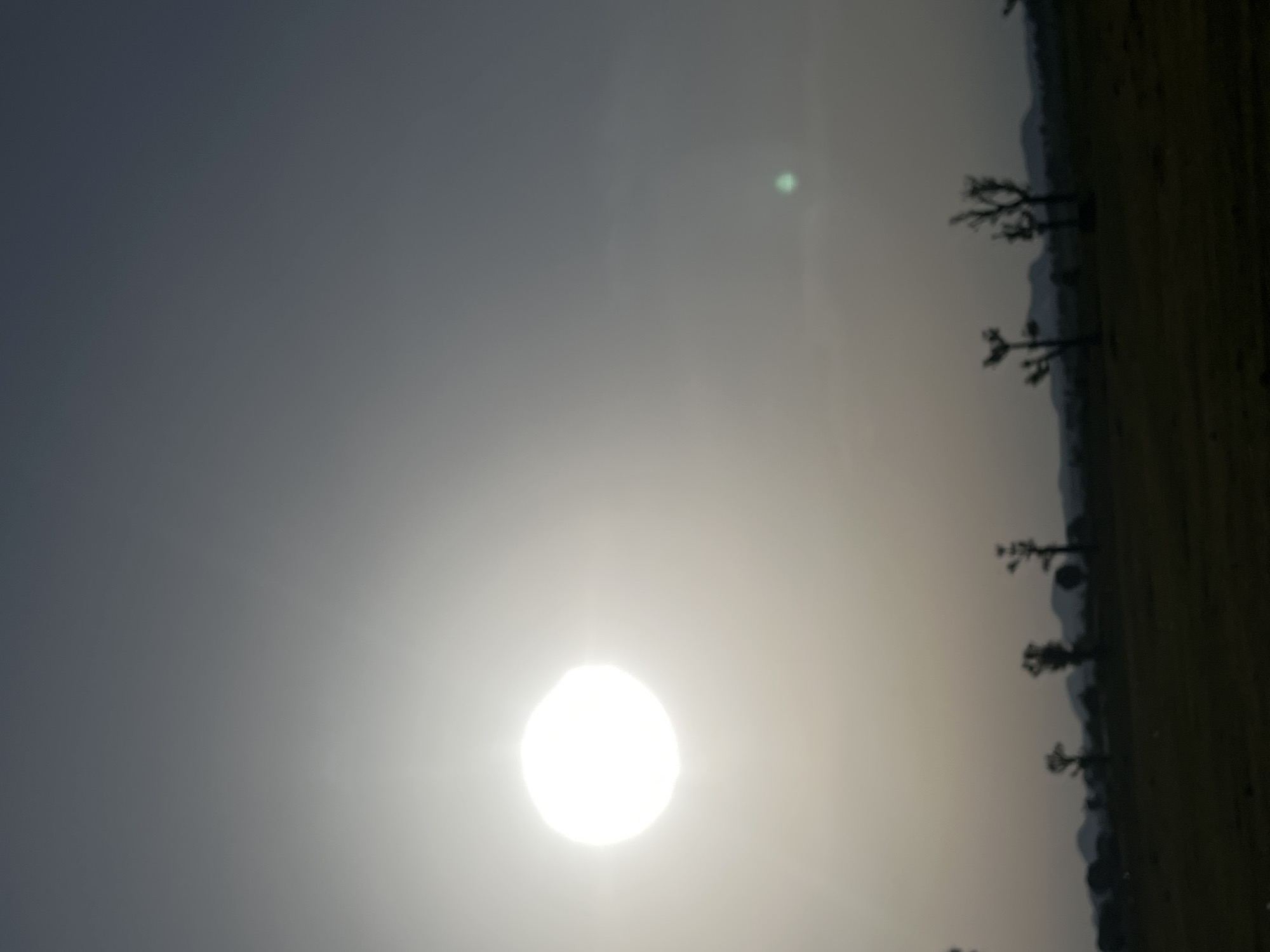Sunset captured over rural landscape in Bauchi, Nigeria