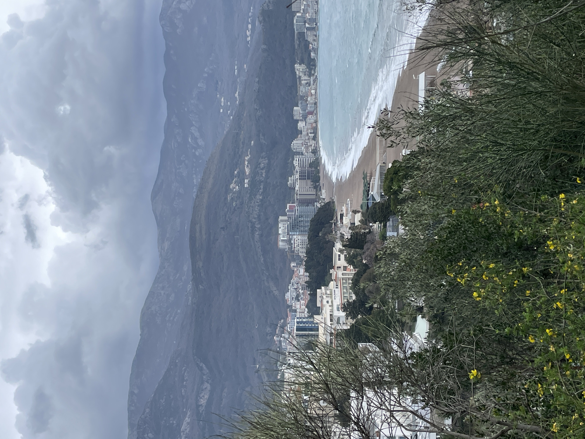 Tourist captures coastal Montenegro views during overcast morning