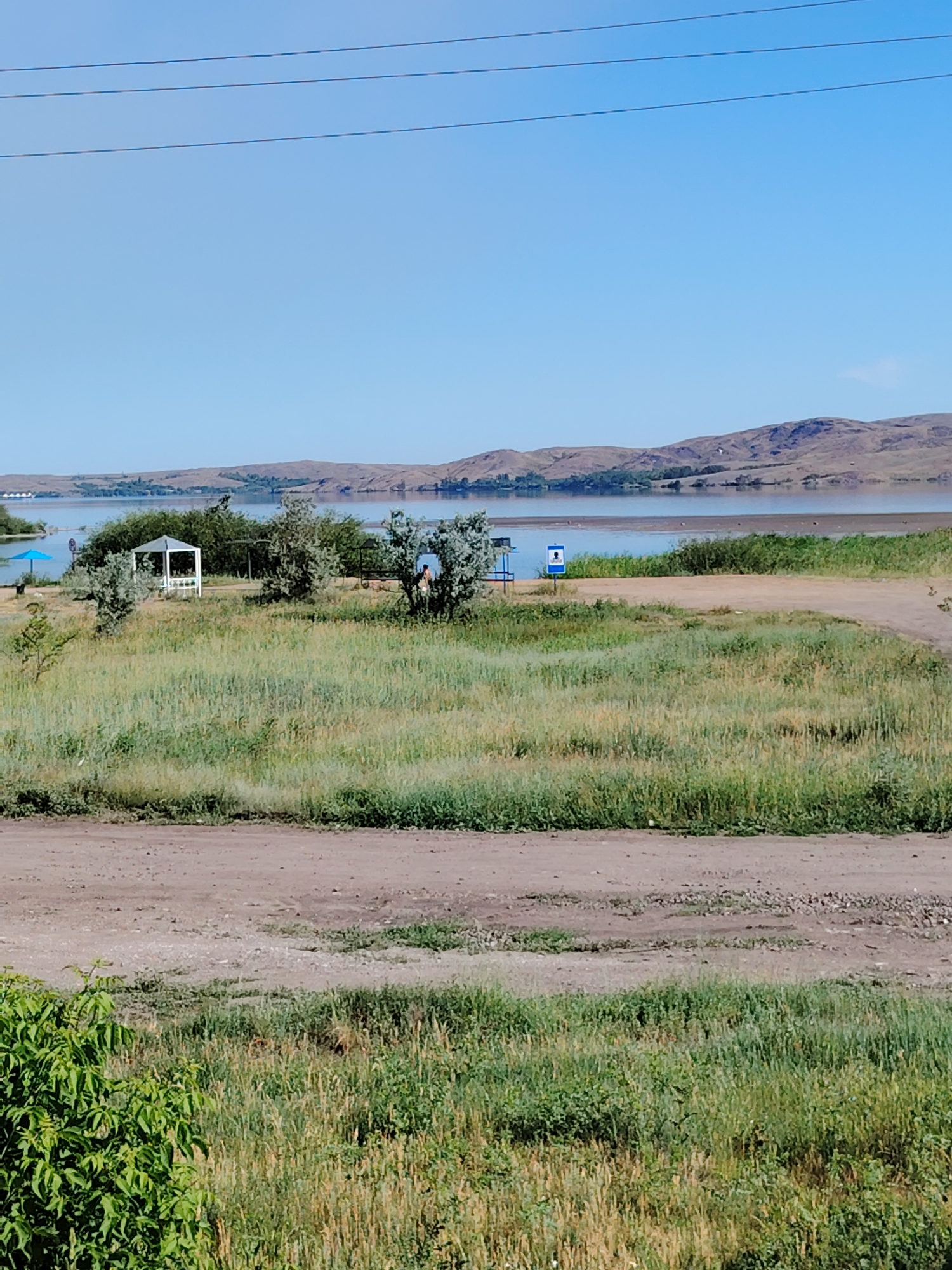 Trams, charging stations, and open water in Temirtau