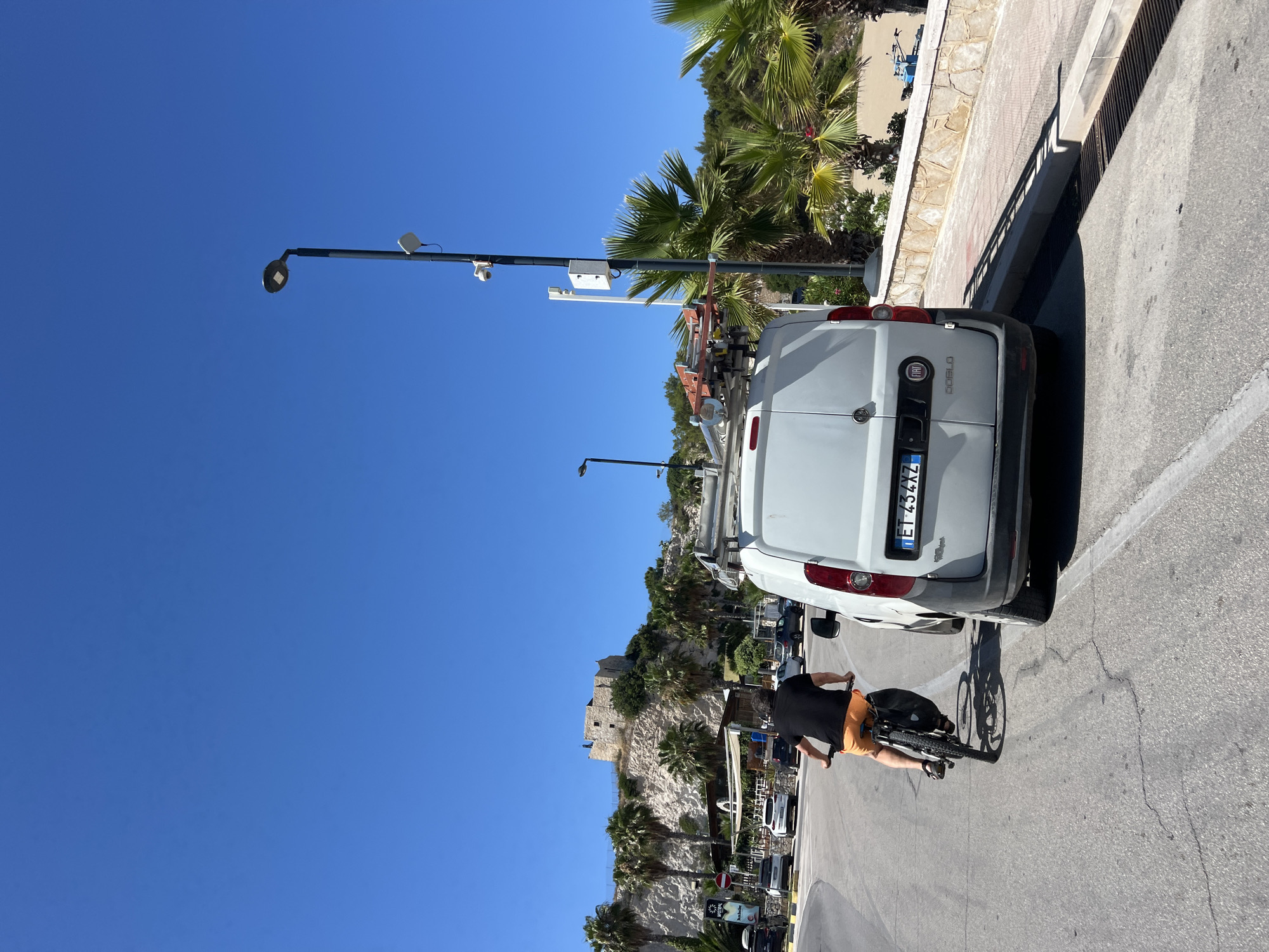 Sunny afternoon on Vieste's Adriatic coastal road