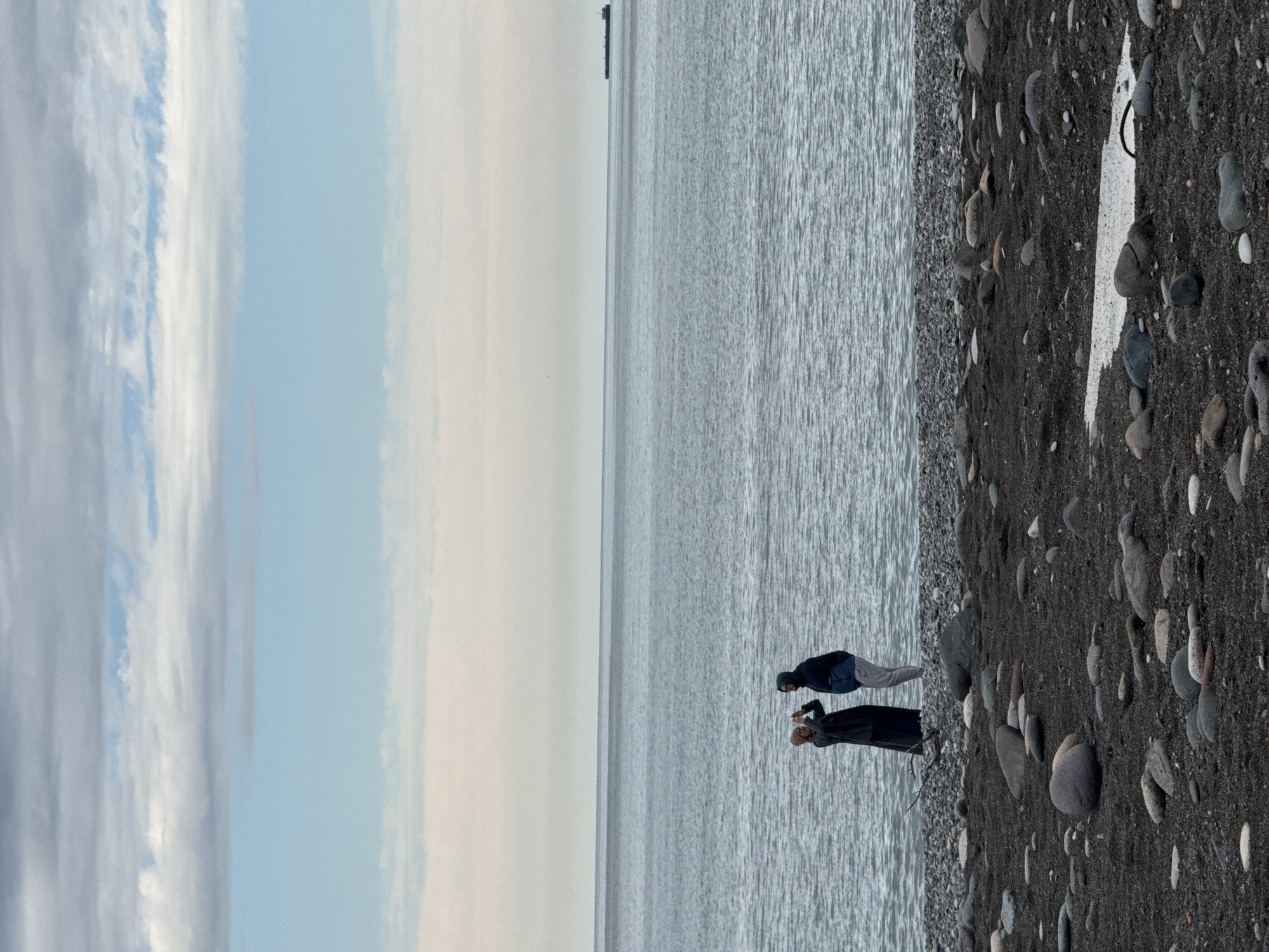 Quiet afternoon documented along Batumi's seaside promenade