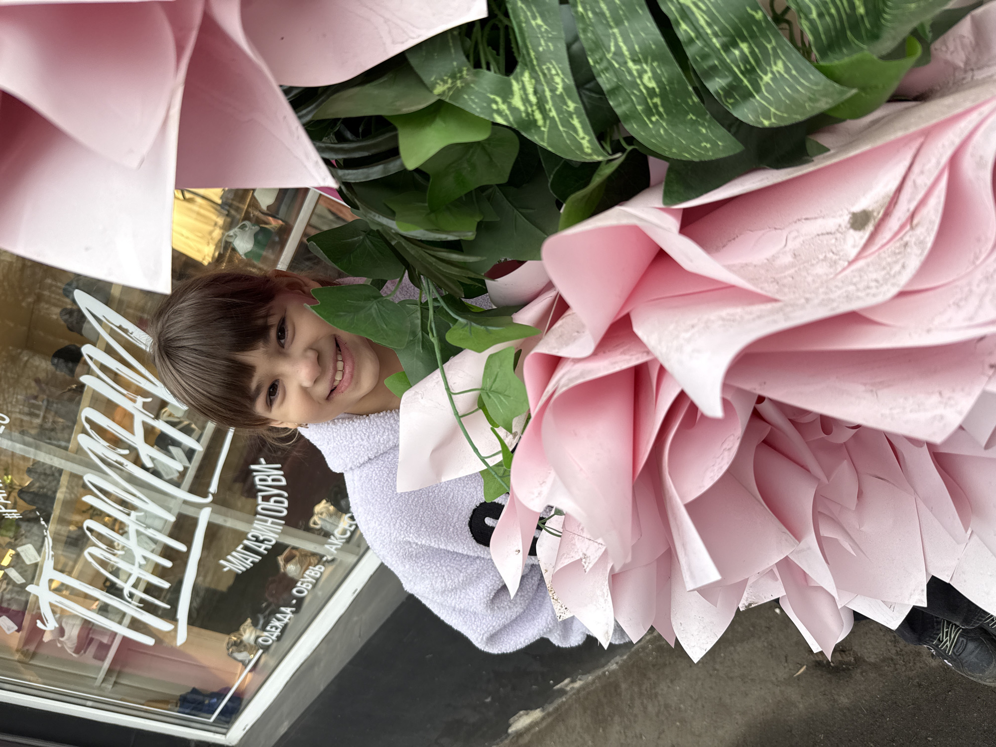 Flower displays captured by residents in Zhukovo, Russia