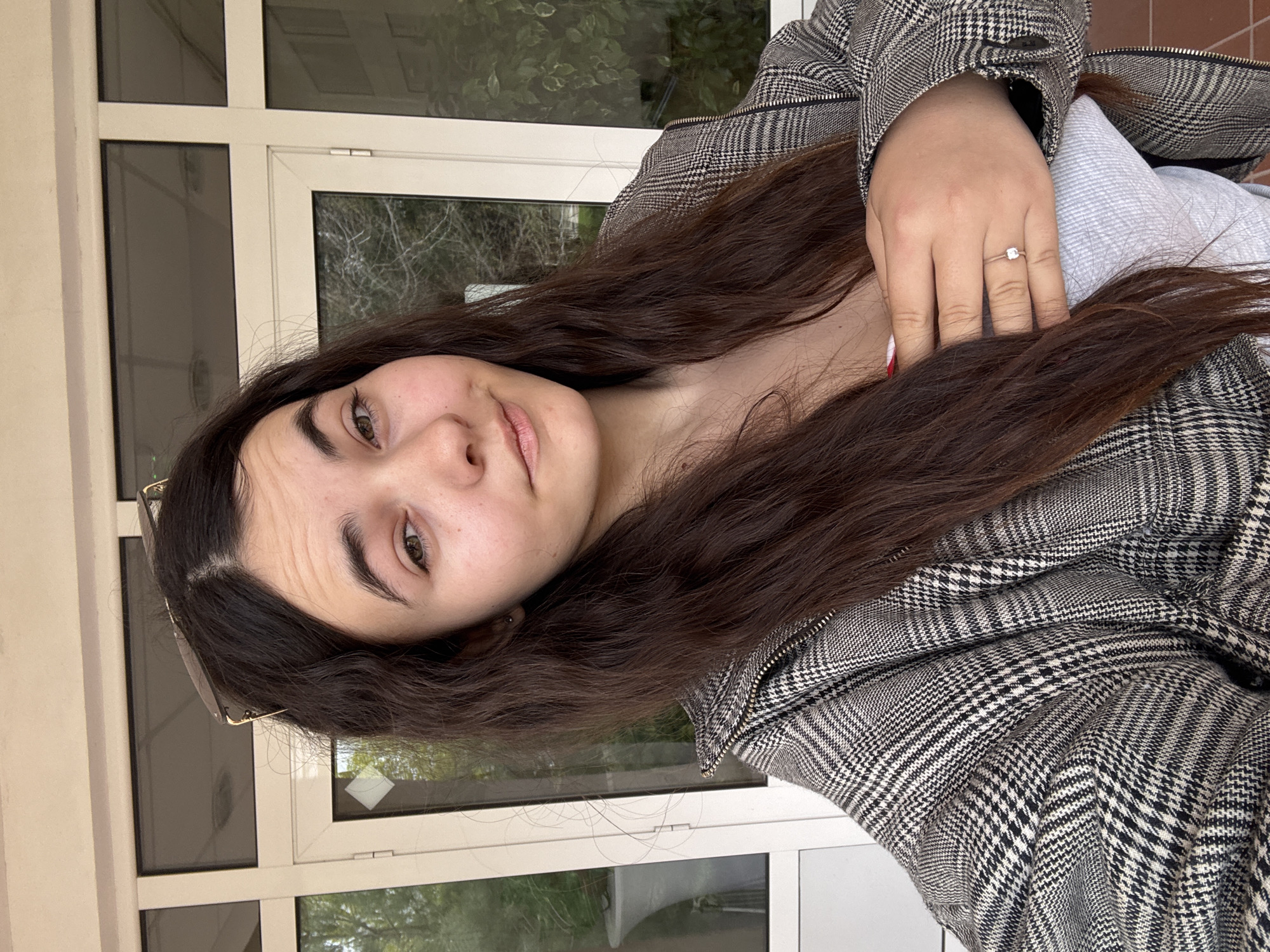 Woman documents visit to Banya, Bulgaria with selfies