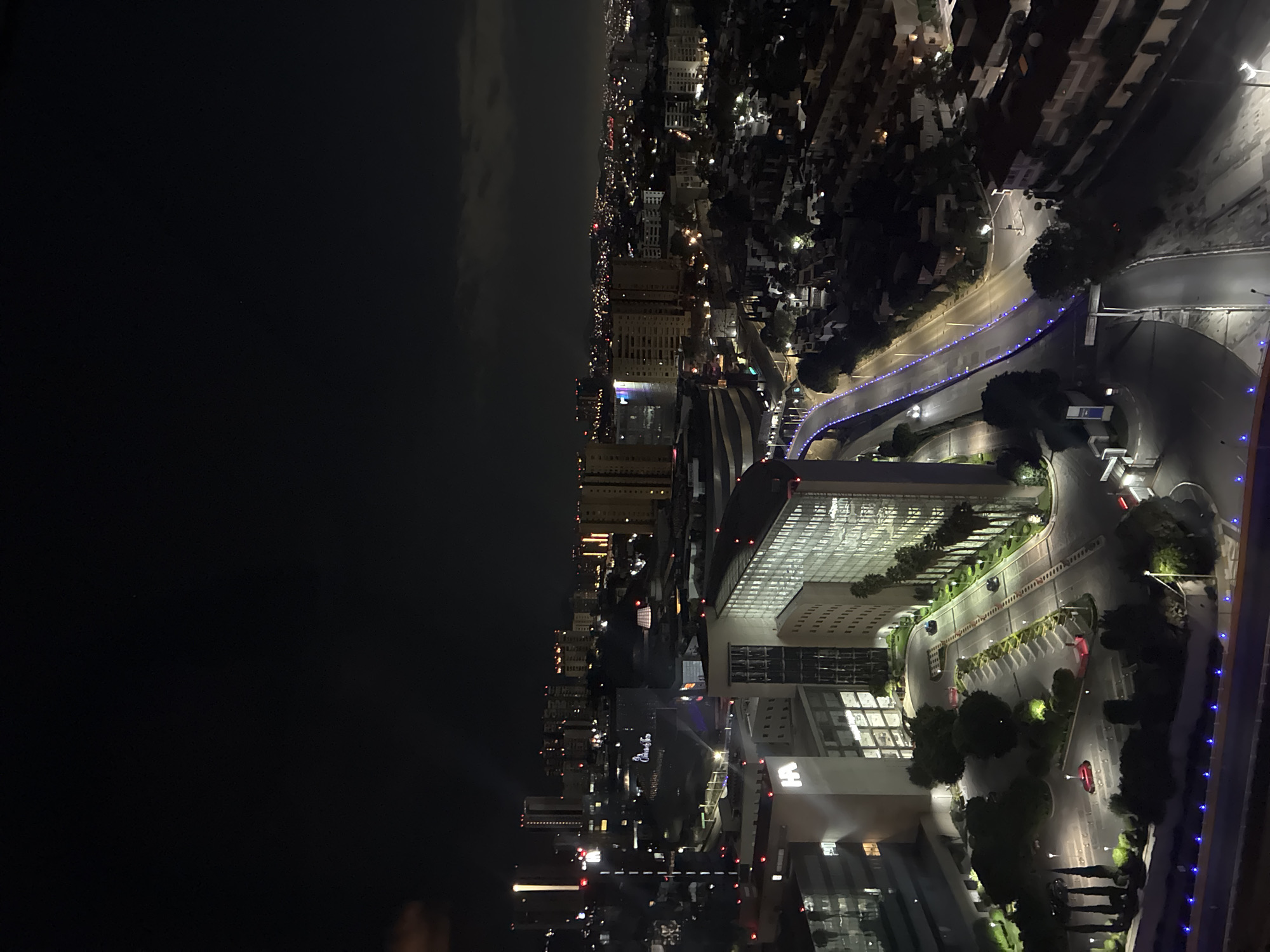 Nighttime cityscape observed in Huixquilucan de Degollado, Mexico