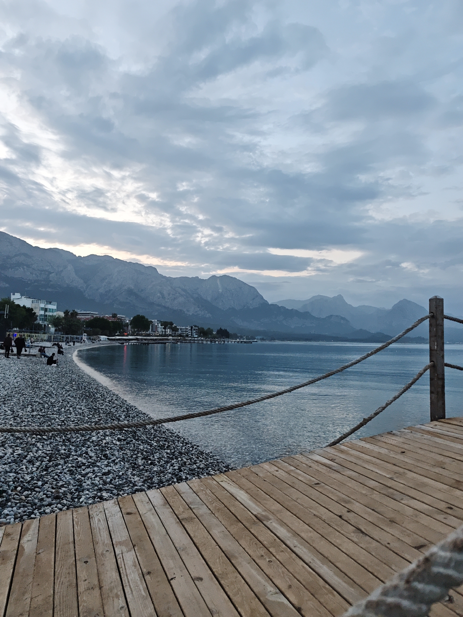 Witness documents afternoon scenes around Kemer's parks and coastline