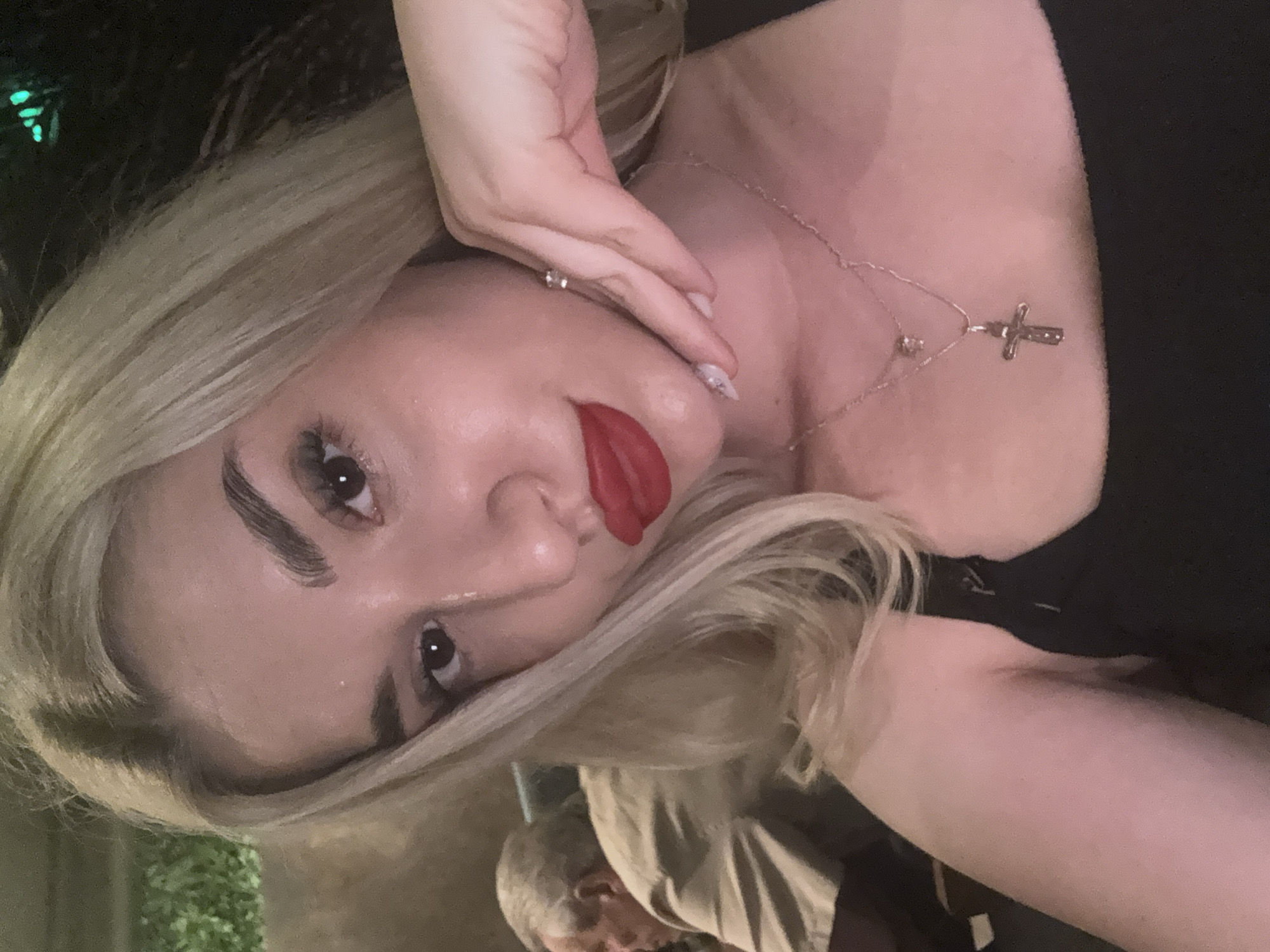 Woman photographed at upscale bar in Strumica, Macedonia