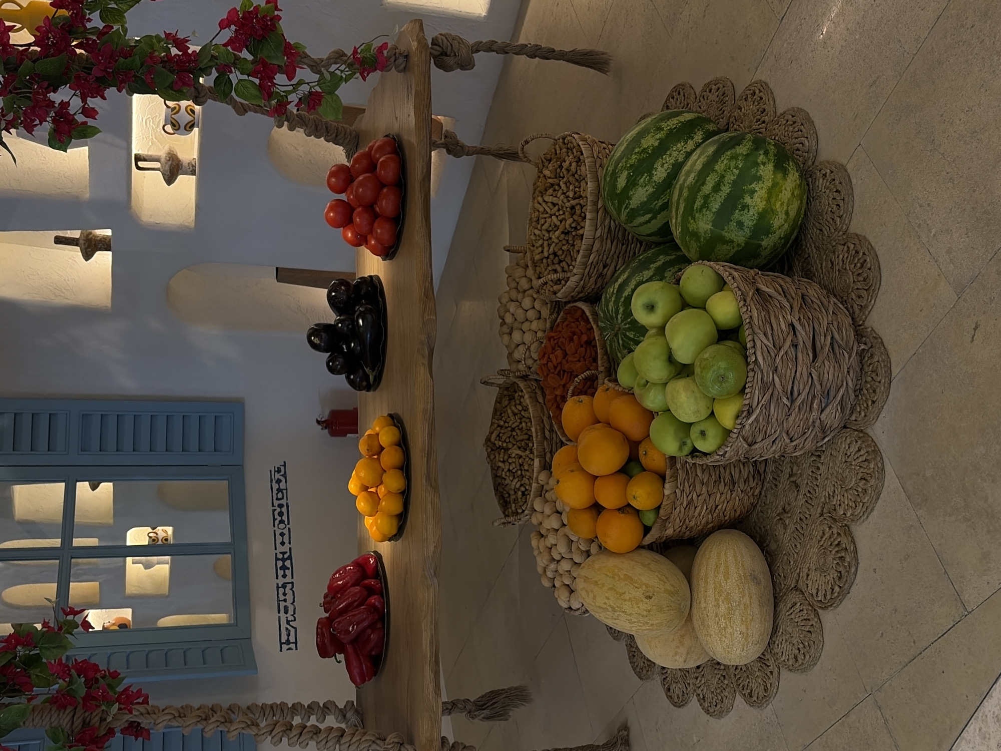Tashkent afternoon: produce, body art, a Ferrari, and fairy lights