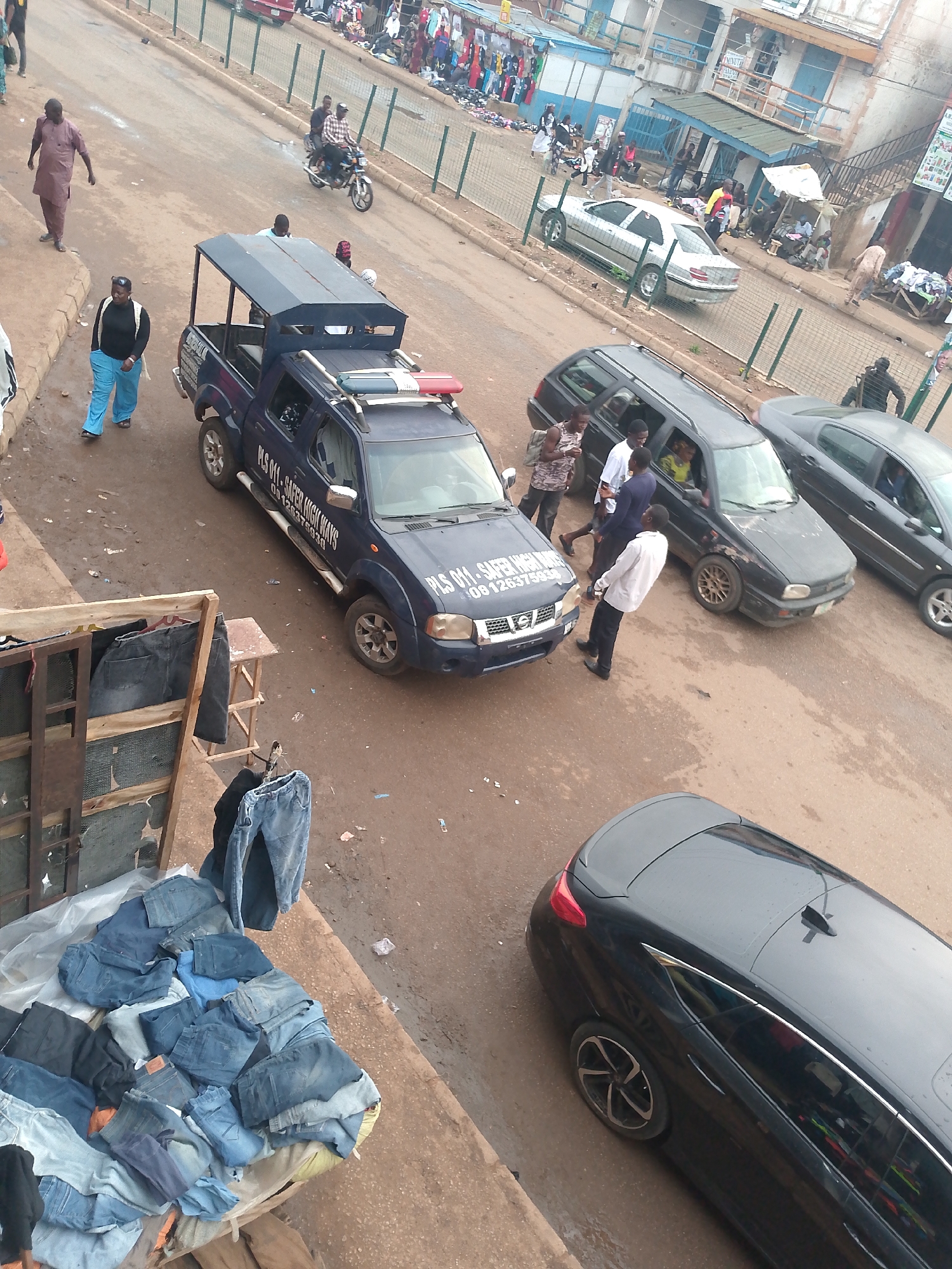 Daily life unfolds in Bukuru Nigeria streets