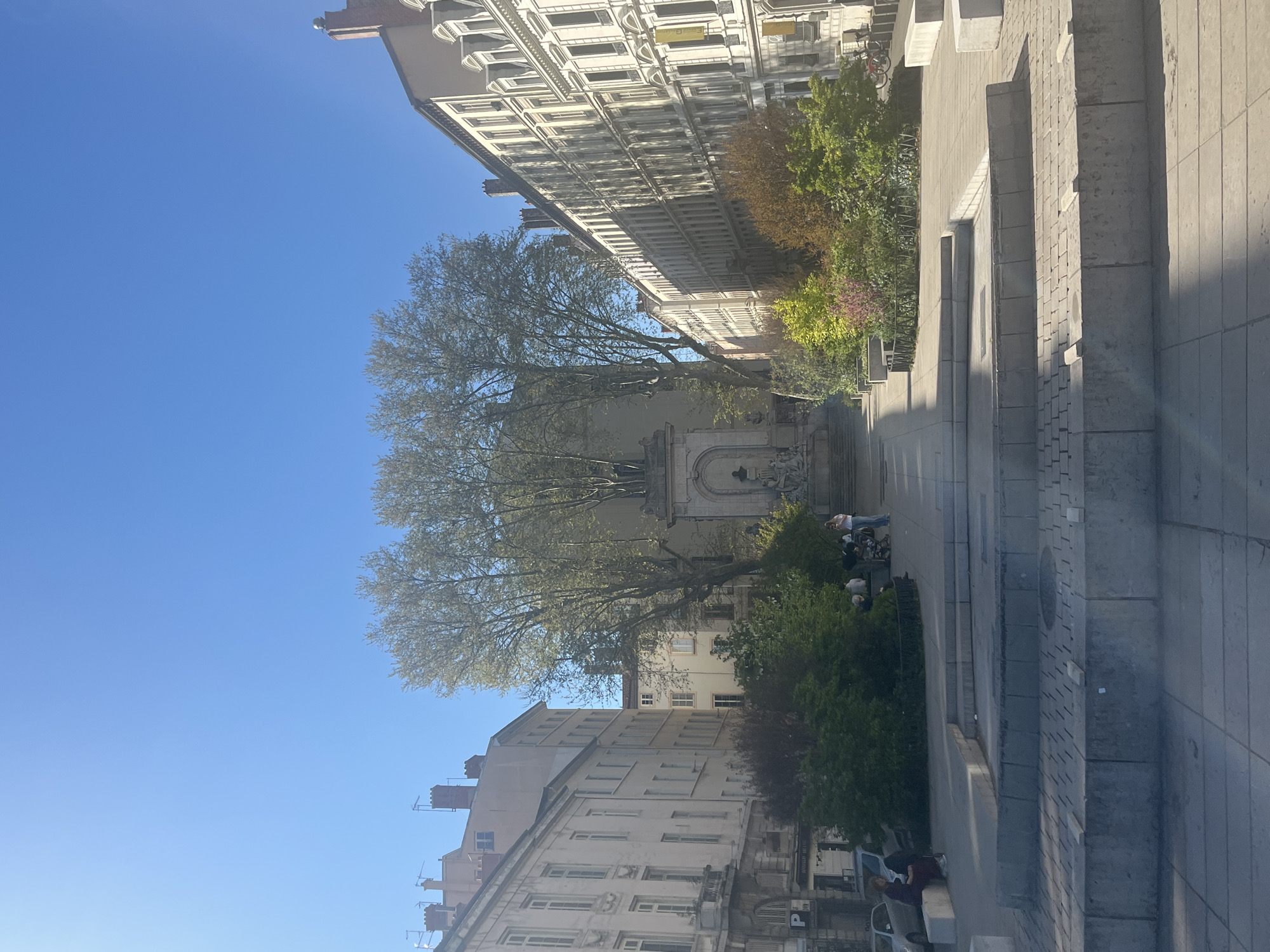 Afternoon street scenes documented across sunny Lyon, France