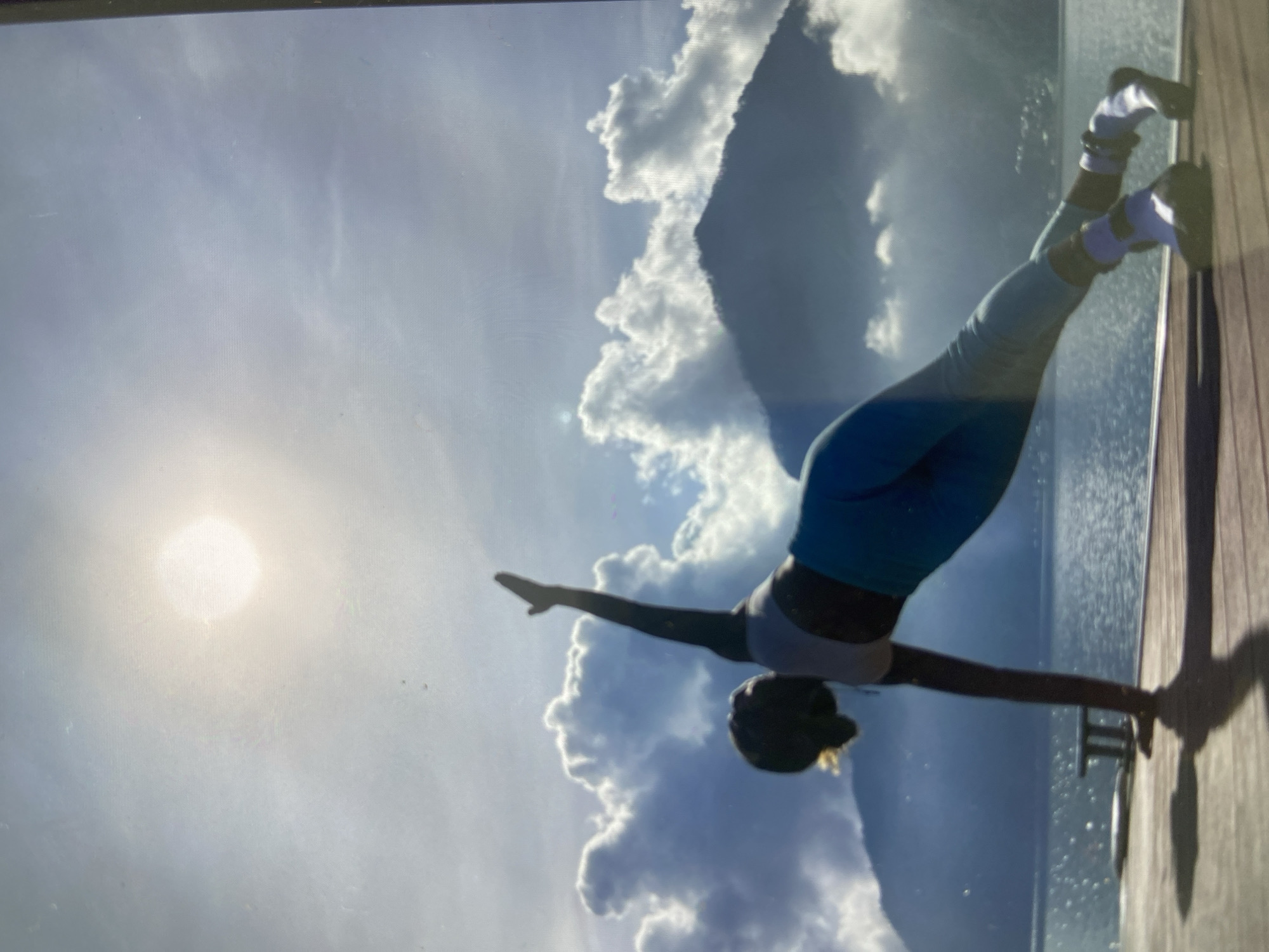 Morning moments captured in Mengwi: poolside fitness, mountain fog