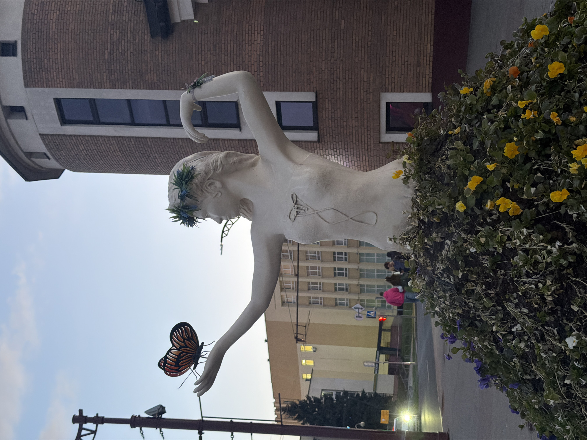 Evening life documented across Hrodna, Belarus on May Day