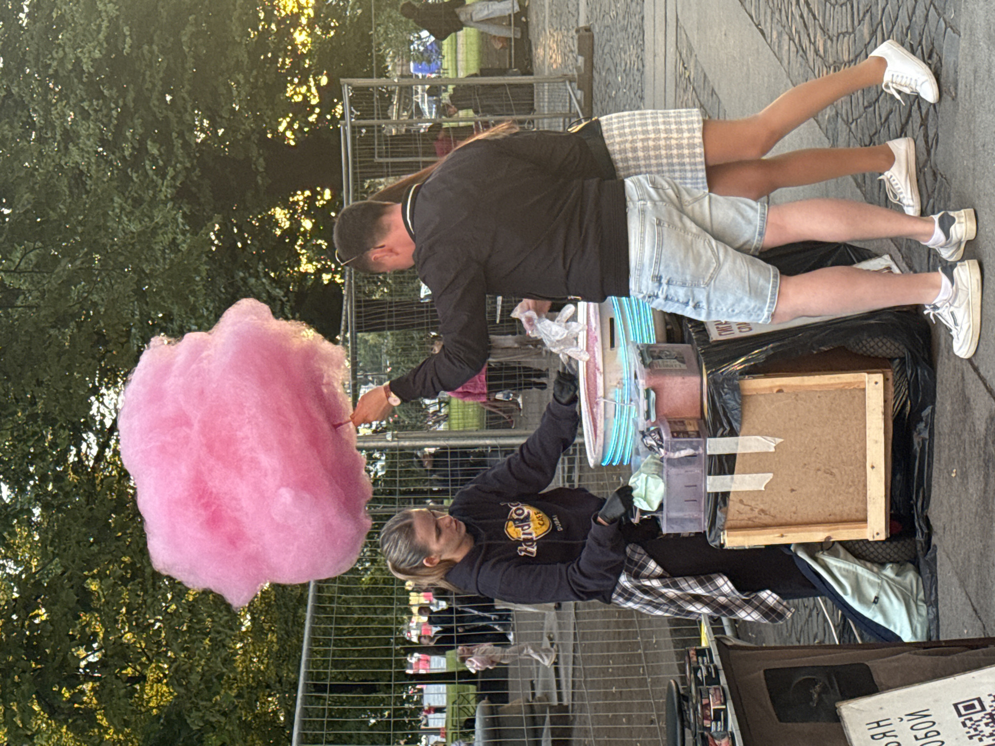 Cotton candy and golden-hour light along the Saint Petersburg waterfront