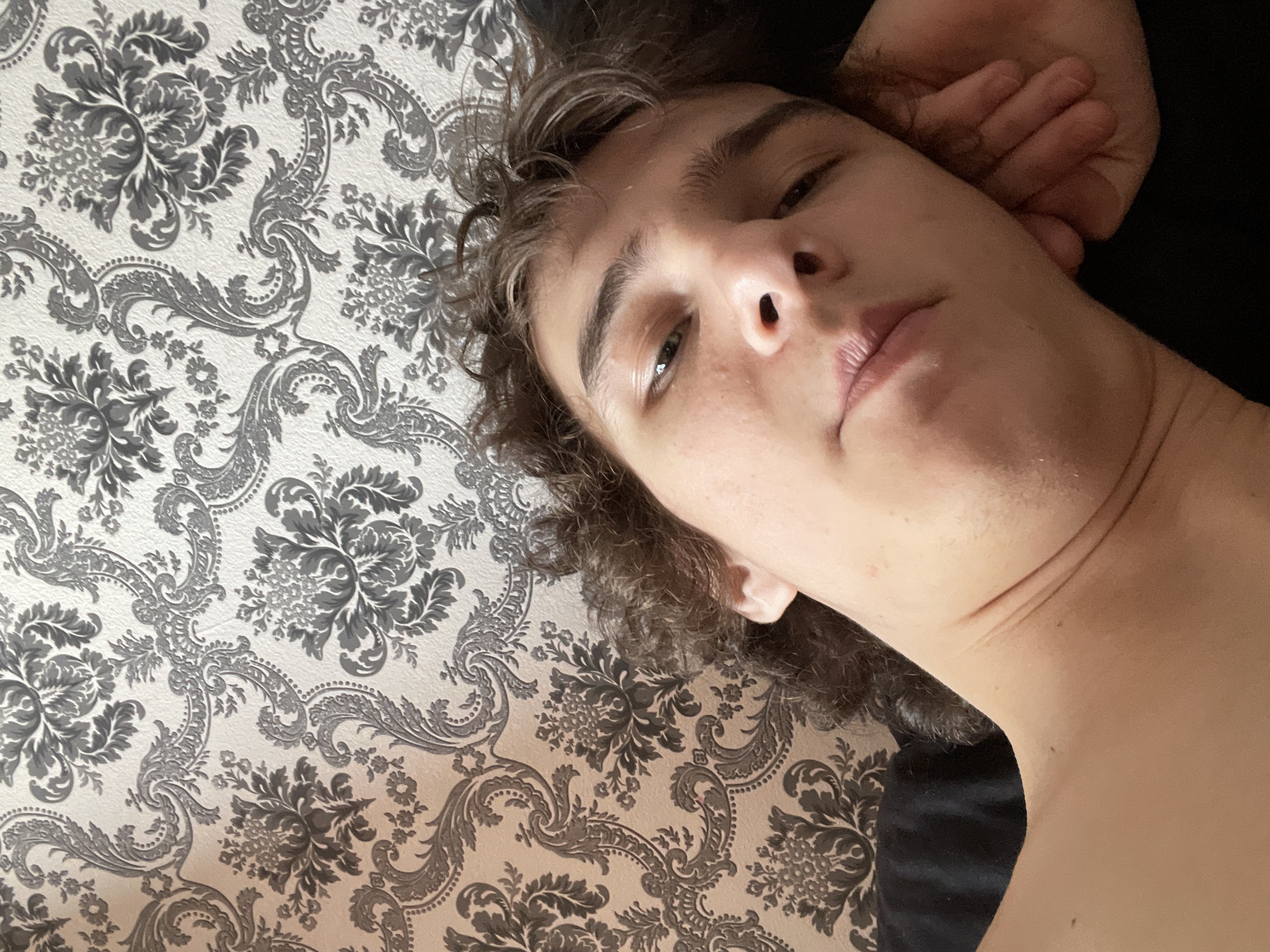 Morning selfie session captured in Krasnoyarsk apartment