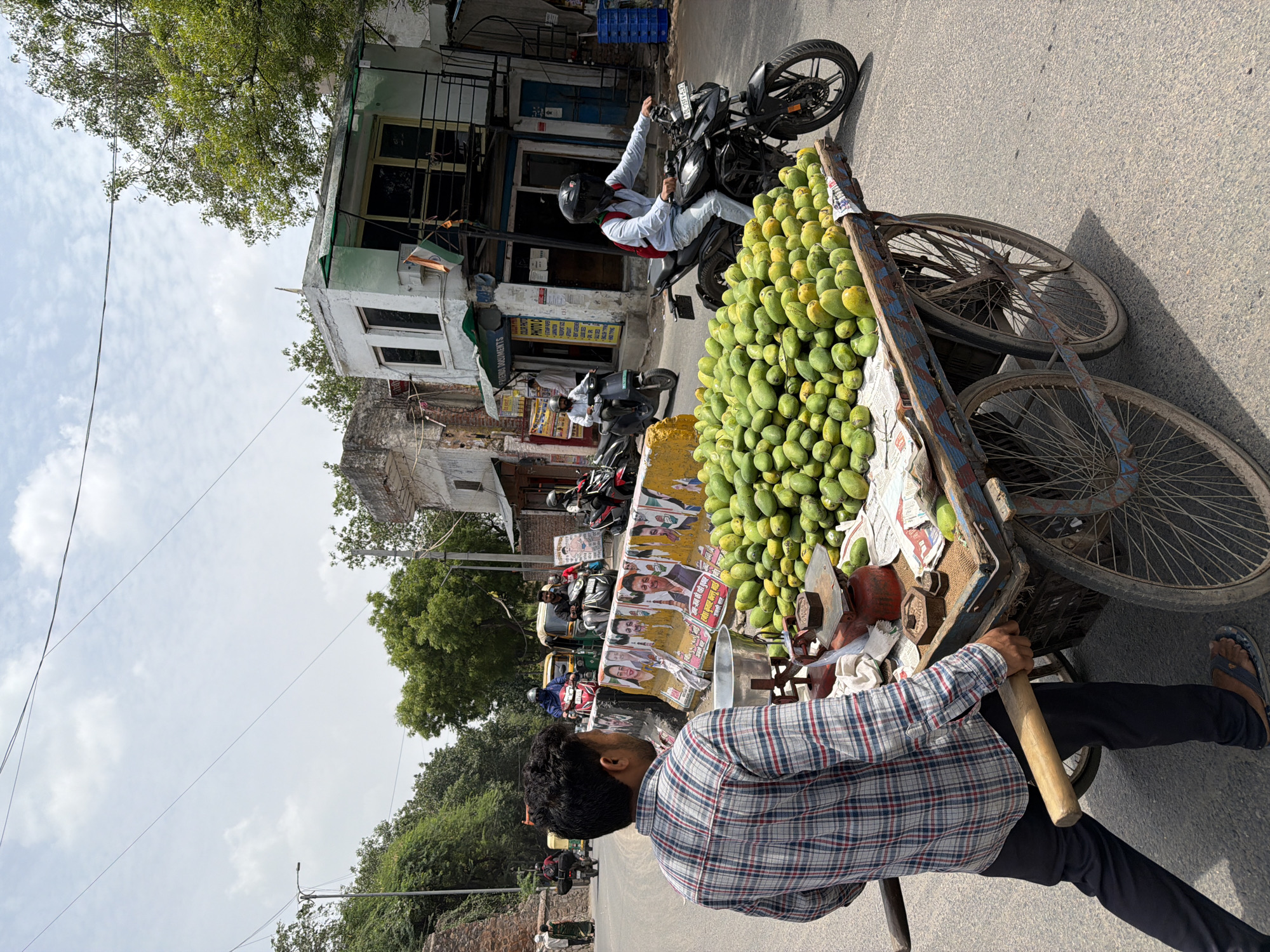 Morning street life documented across Delhi neighborhoods