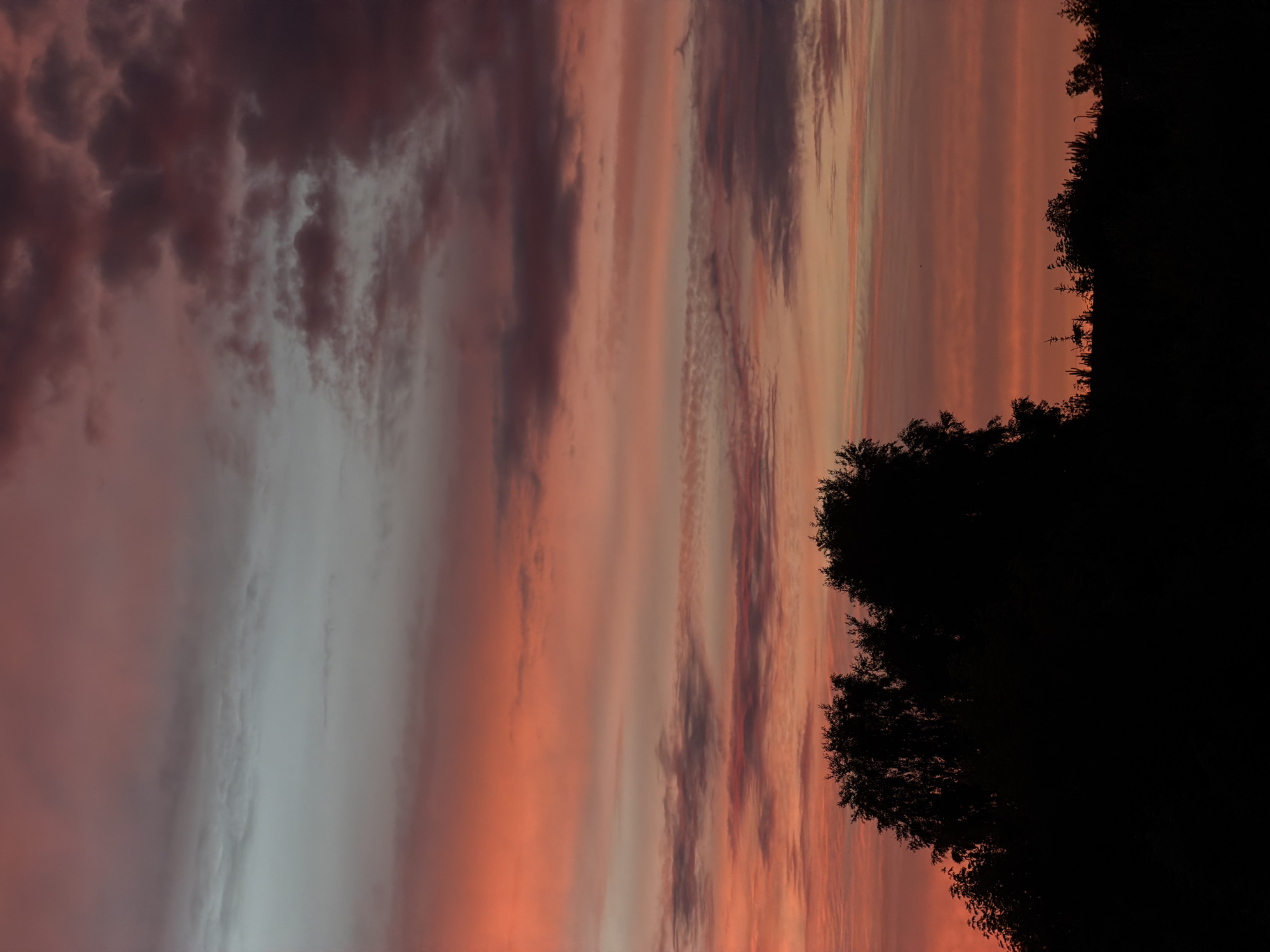 Dramatic sunset documented over Dreiliņi, Latvia countryside