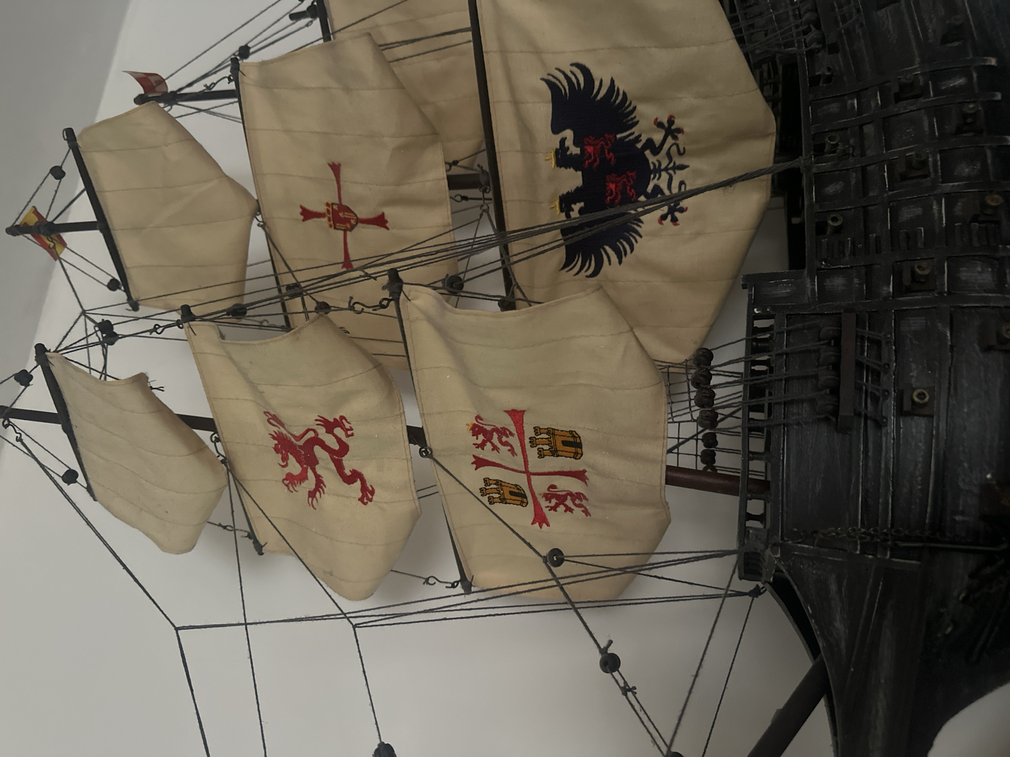 Historical exhibits featuring medieval ships and knights documented in Sofia