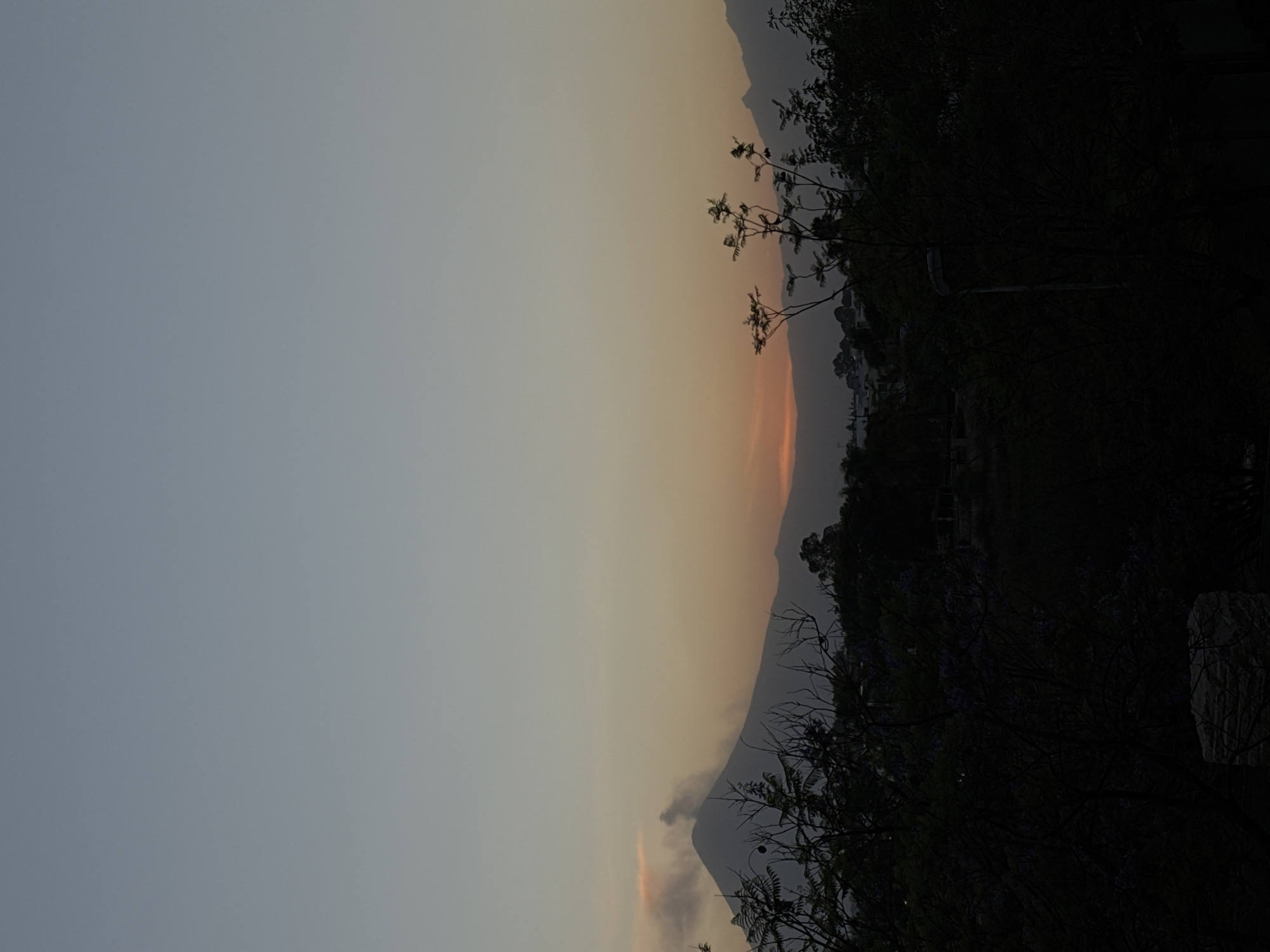 Sunset captured in San Bernardino Tlaxcalancingo, Mexico