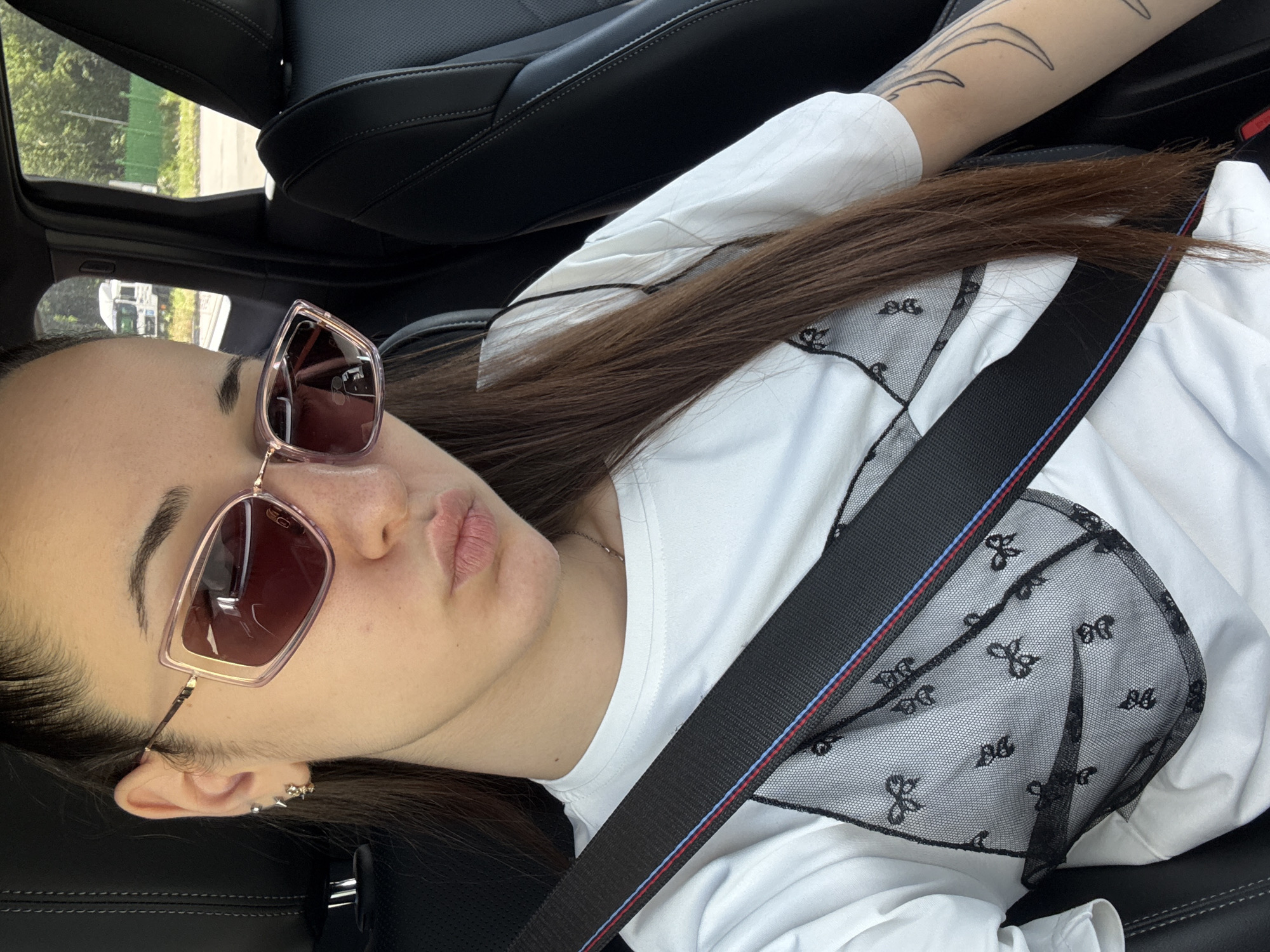 Woman observed in car in Shumen, Bulgaria