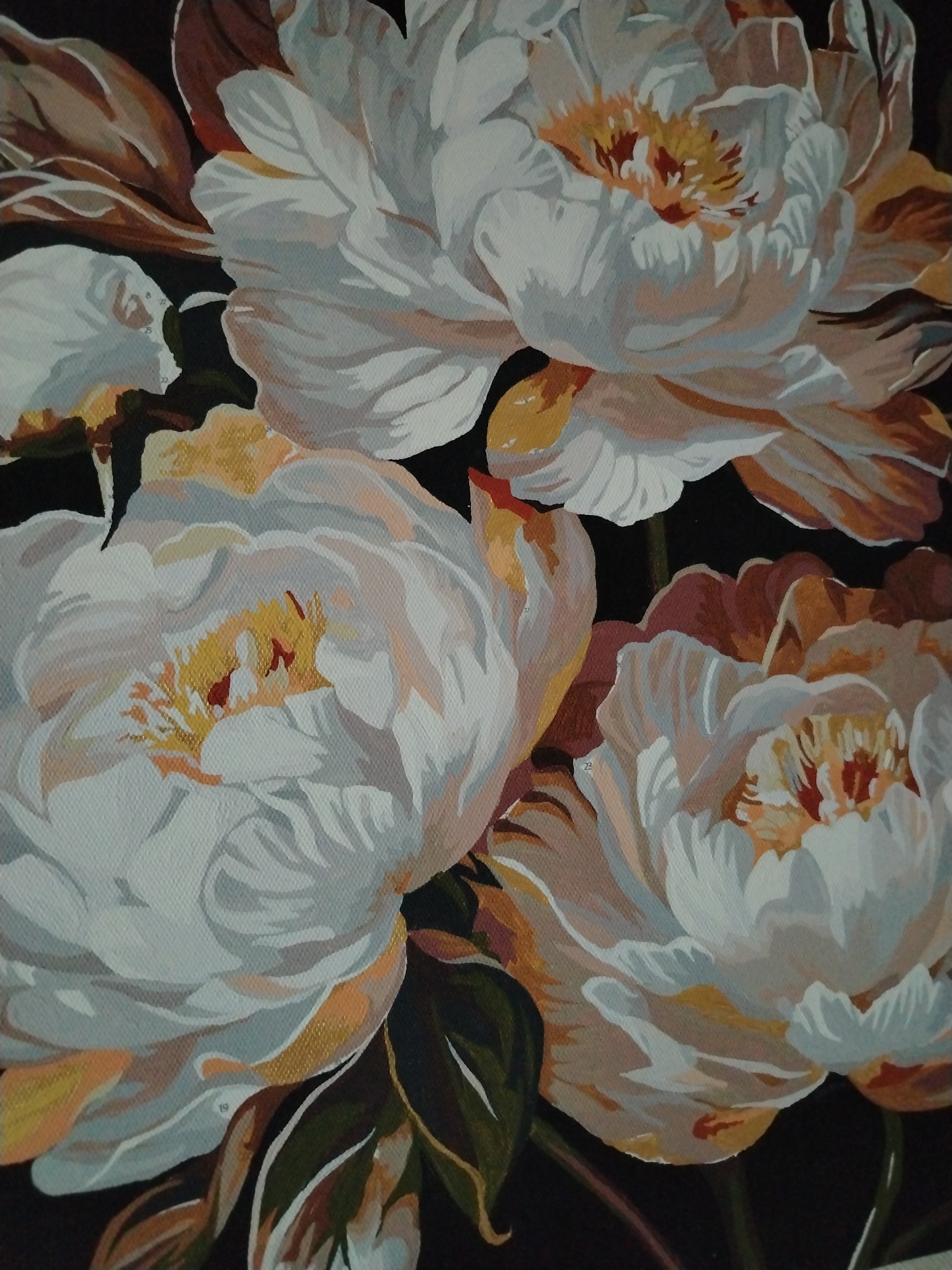 Peony painting, gaming setup, and autumn view from a Severouralsk apartment