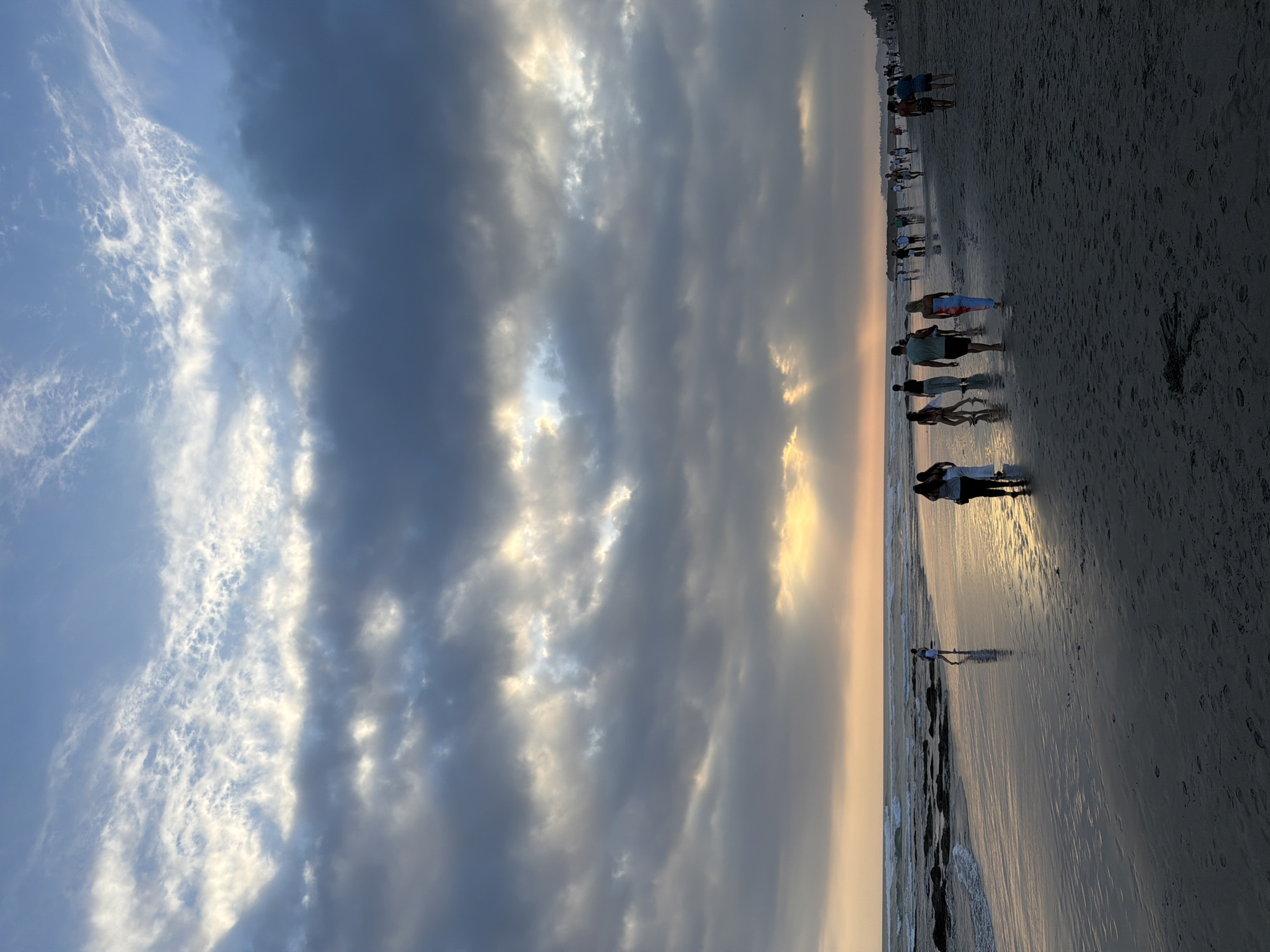 North Kuta beach fills up for another Bali sunset
