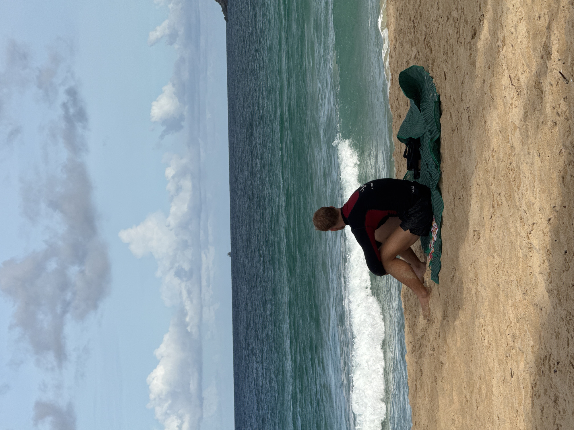 Early morning beach activity and errands in Rawai, Phuket