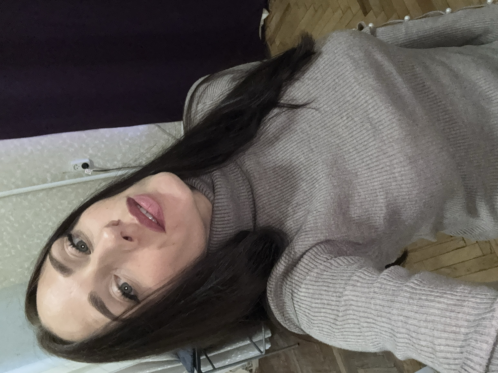 Selfie series at home in Saint Petersburg, turtleneck fits