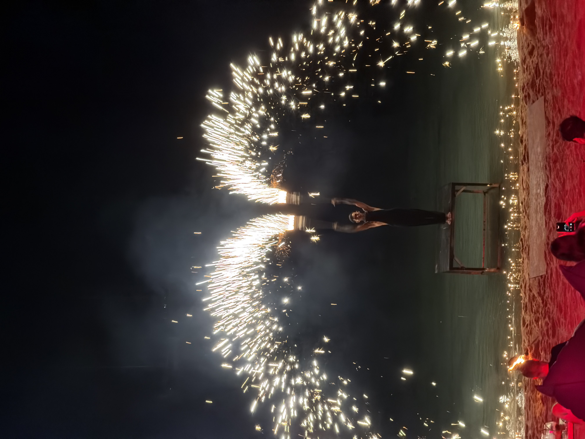 Fire show and beach party night at Baan Bo Phut