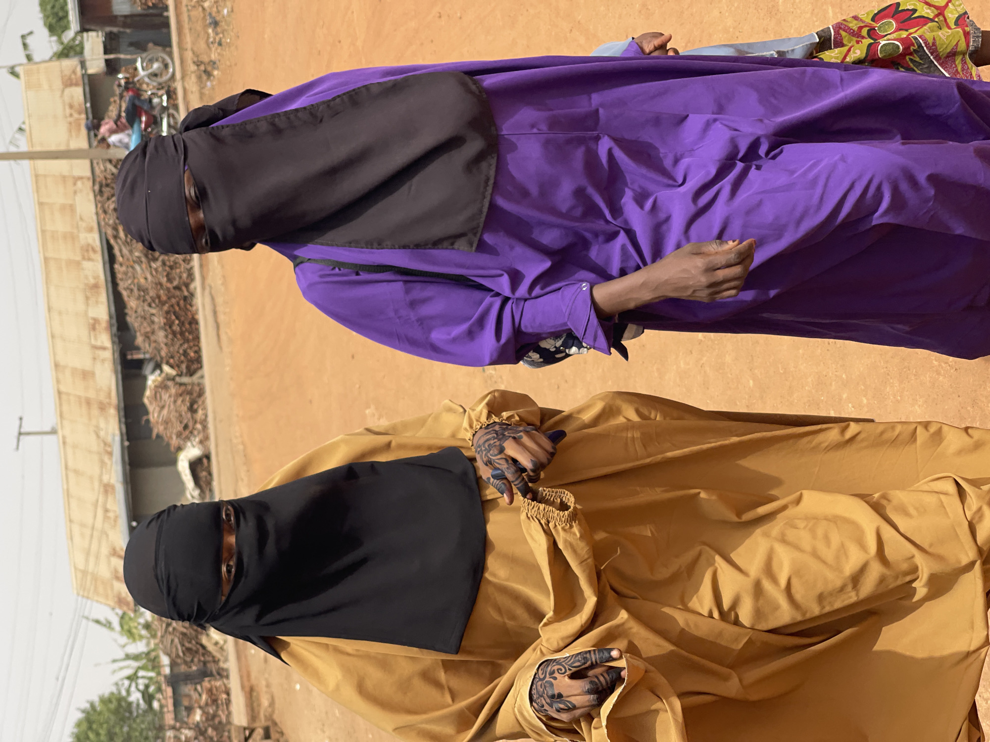 Daily life observed in Muchiya, Nigeria on sunny morning