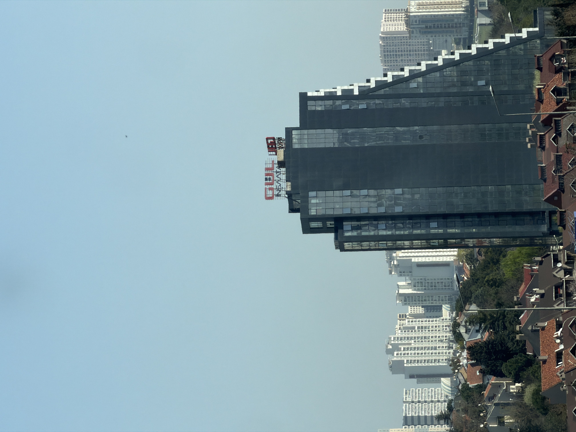 Istanbul suburbs observed during spring morning cityscape viewing