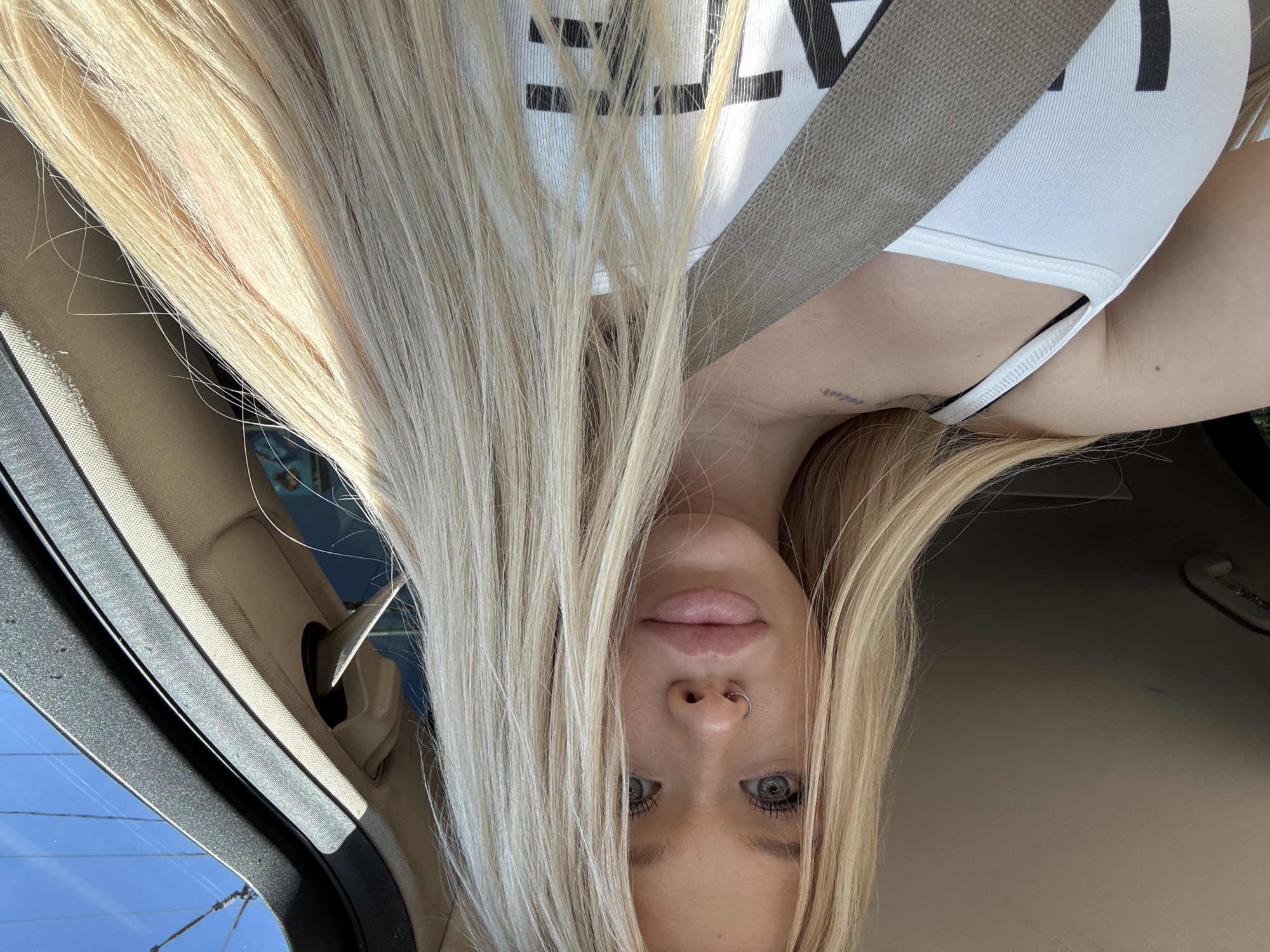 Selfie series from the driver's seat in Saint Petersburg