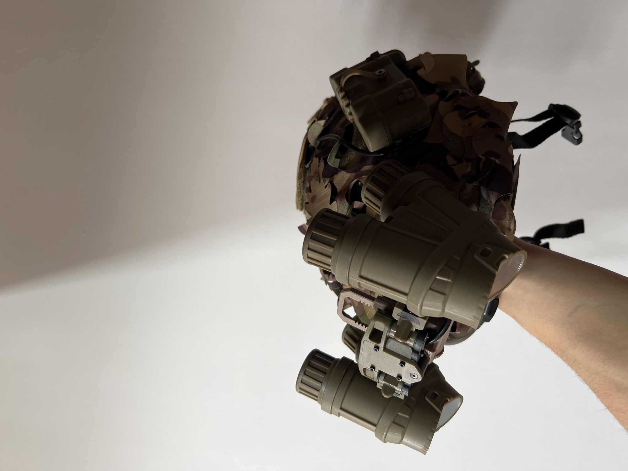 Military tactical gear photographed in 15-minute span