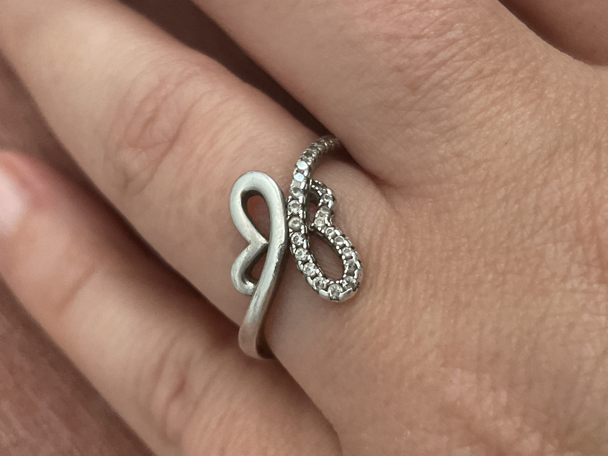 Silver heart ring featured in a #JewelryChallenge post