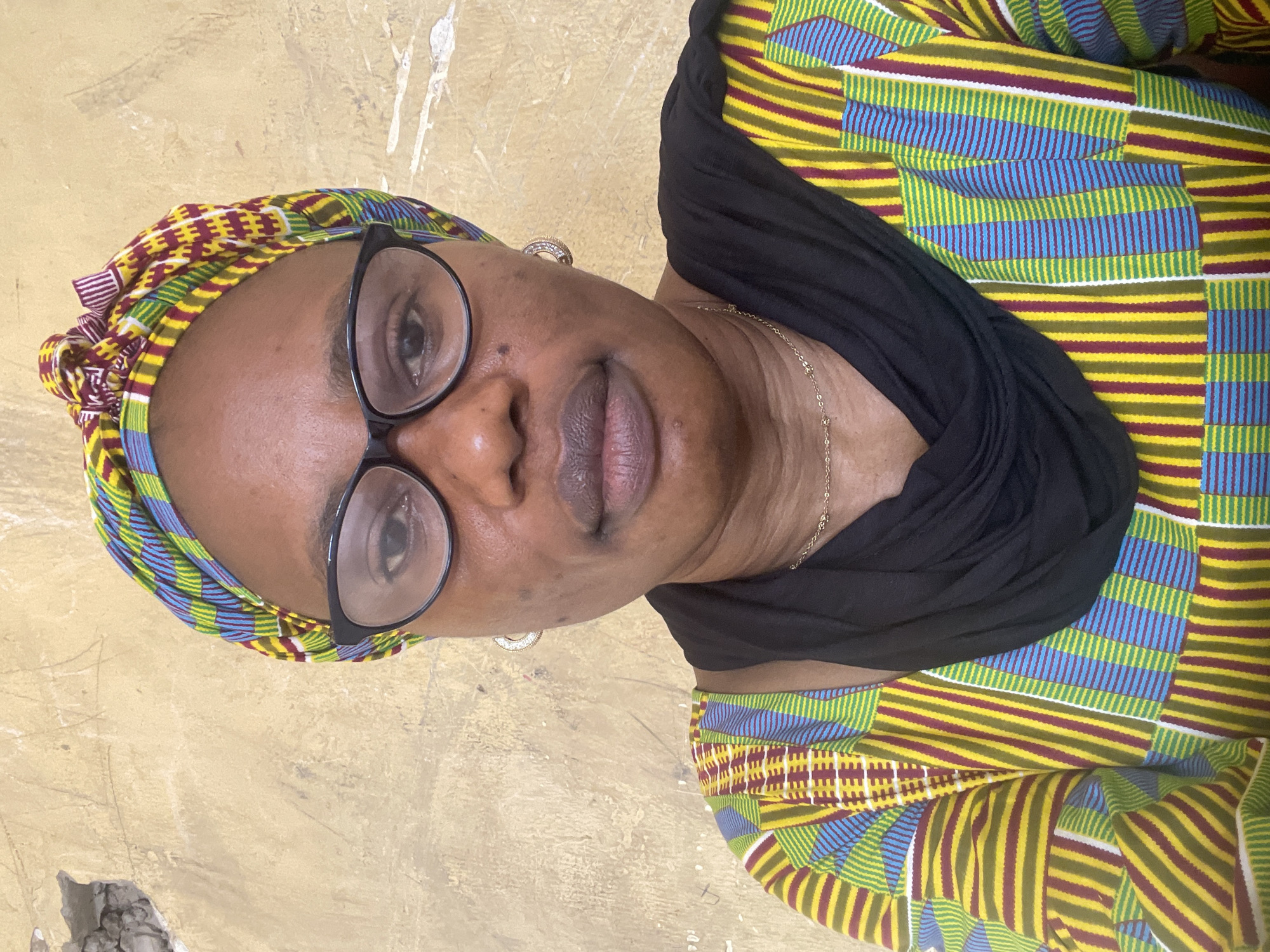 Portrait session documented in Nigerian classroom setting