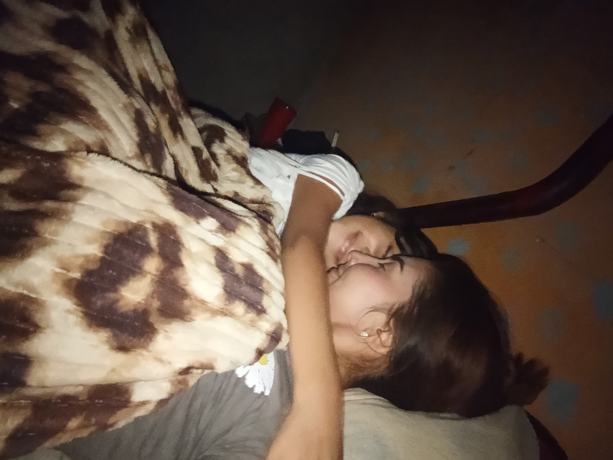 Mother and daughter share tender moments in Venezuelan home