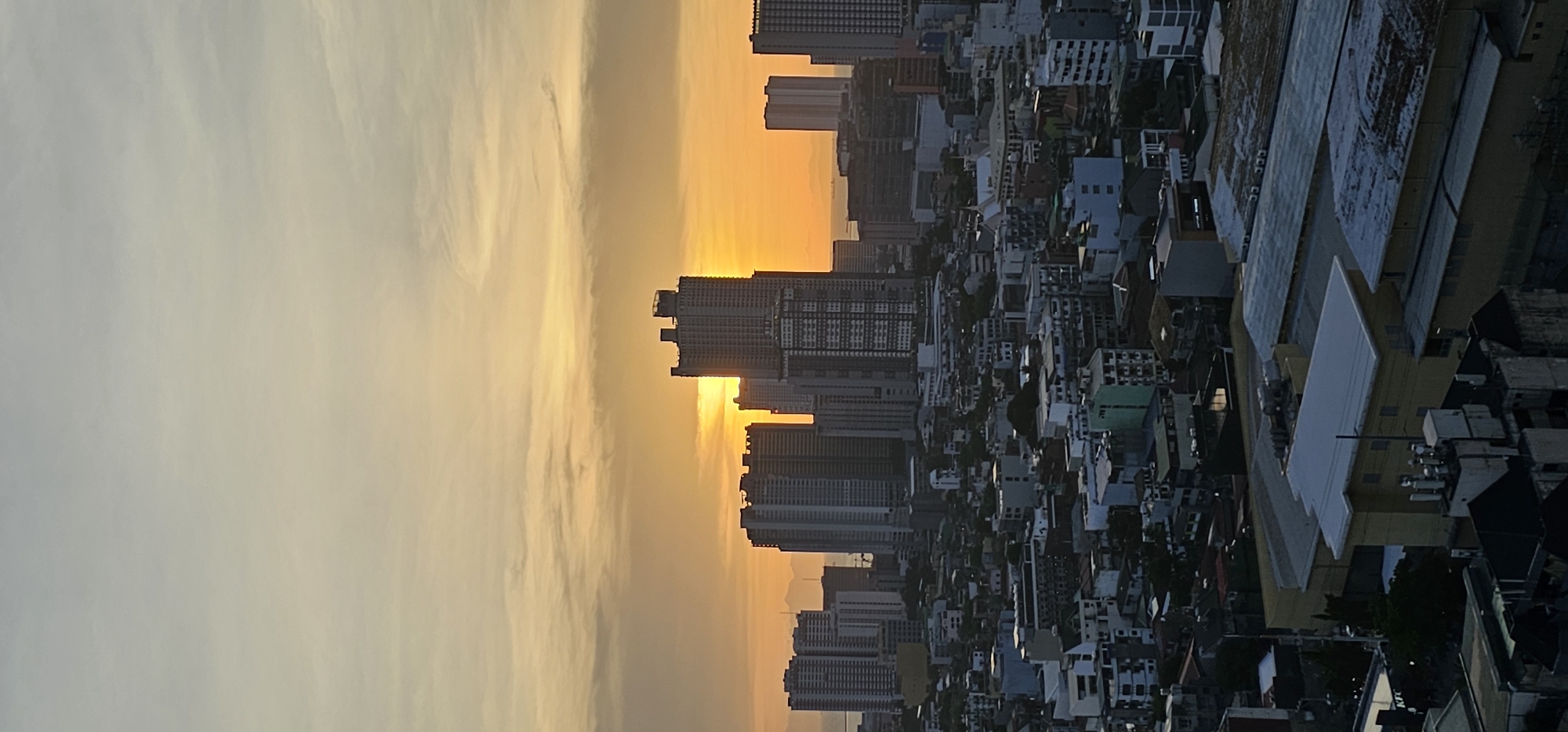 Makati at golden hour, from street level to the sky