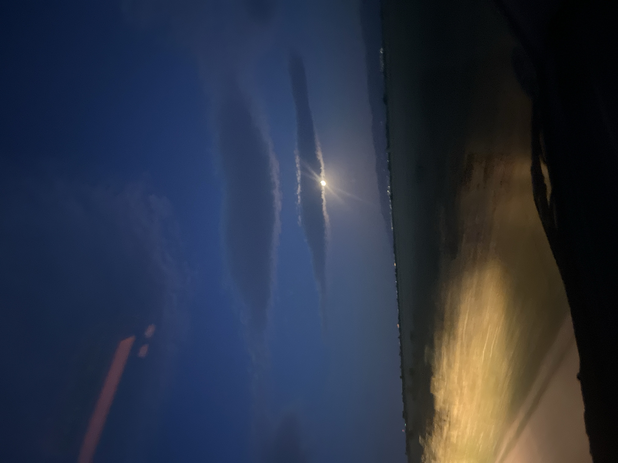 Driver Documents Sky Changes During Evening Journey