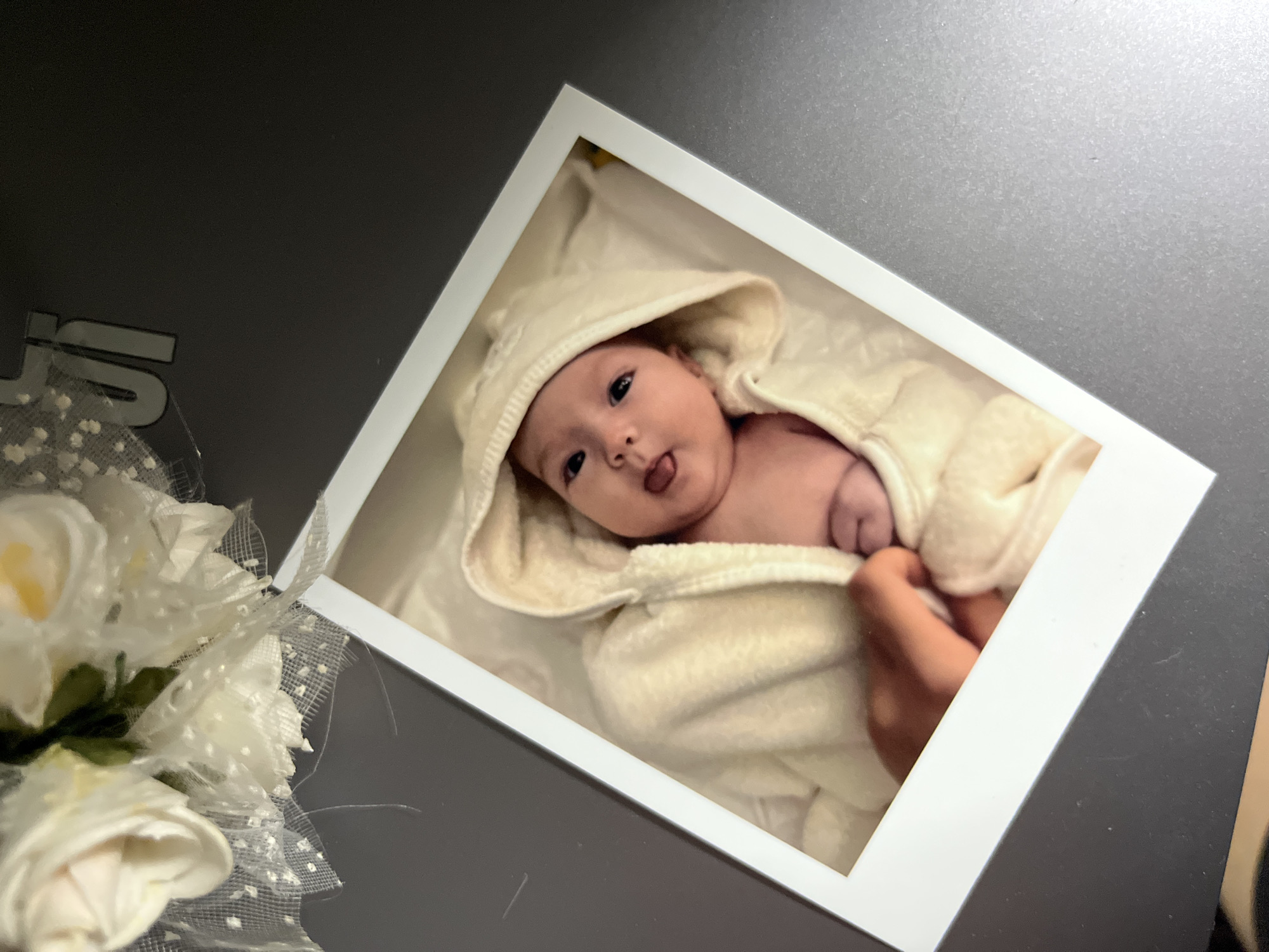 Baby Polaroid photograph documented in Shushary, Russia