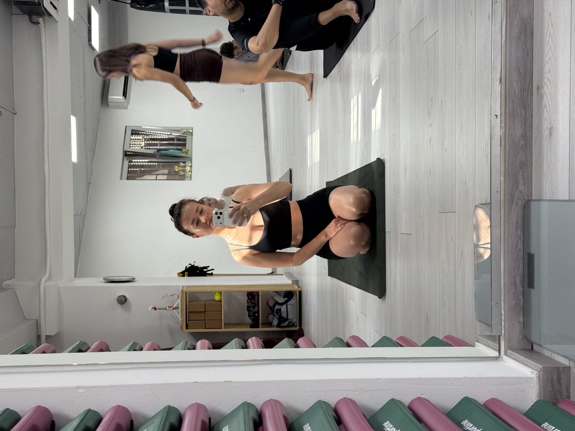 Morning yoga class and breakfast captured in Budva studio