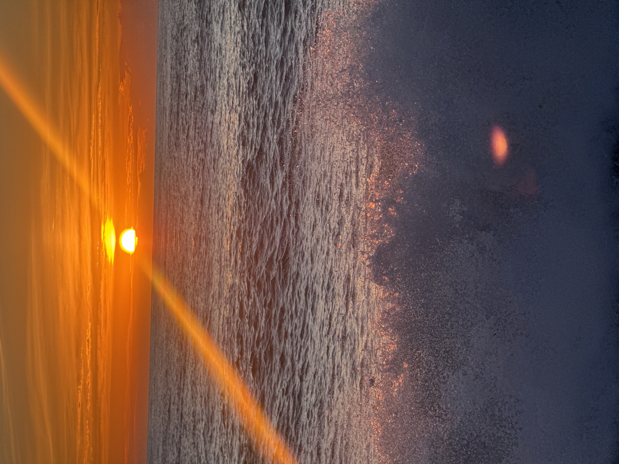 Sunset documented along Batumi's Black Sea coast from multiple perspectives