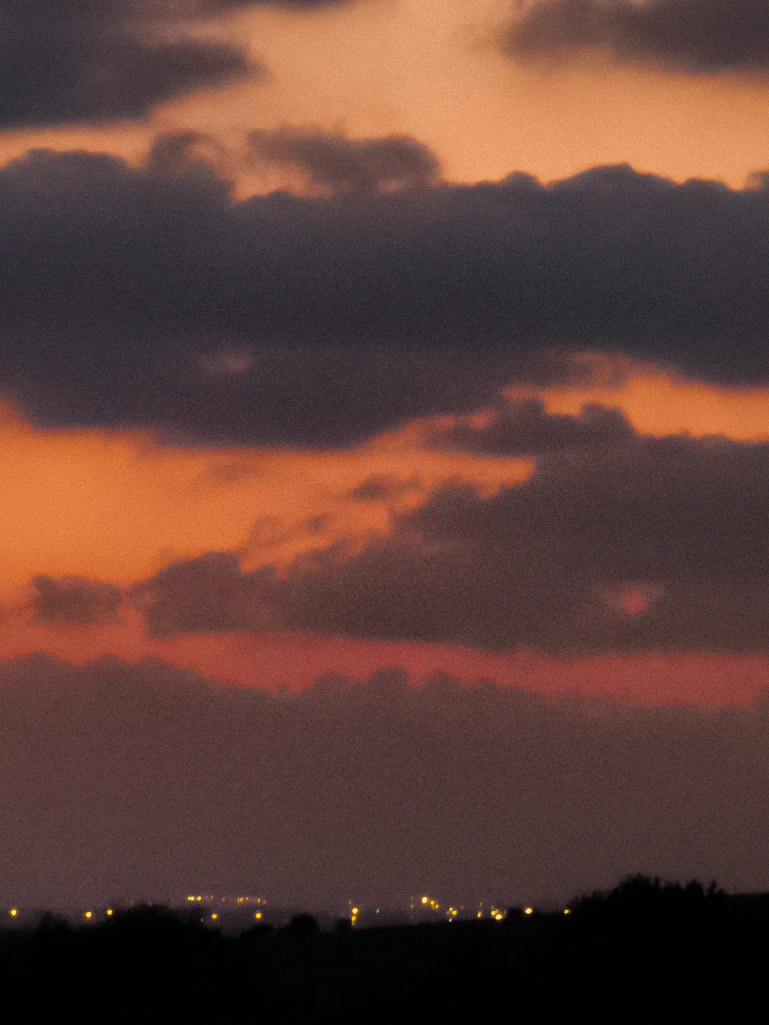 Sunset picnic in the fields near Shaalvim, Israel