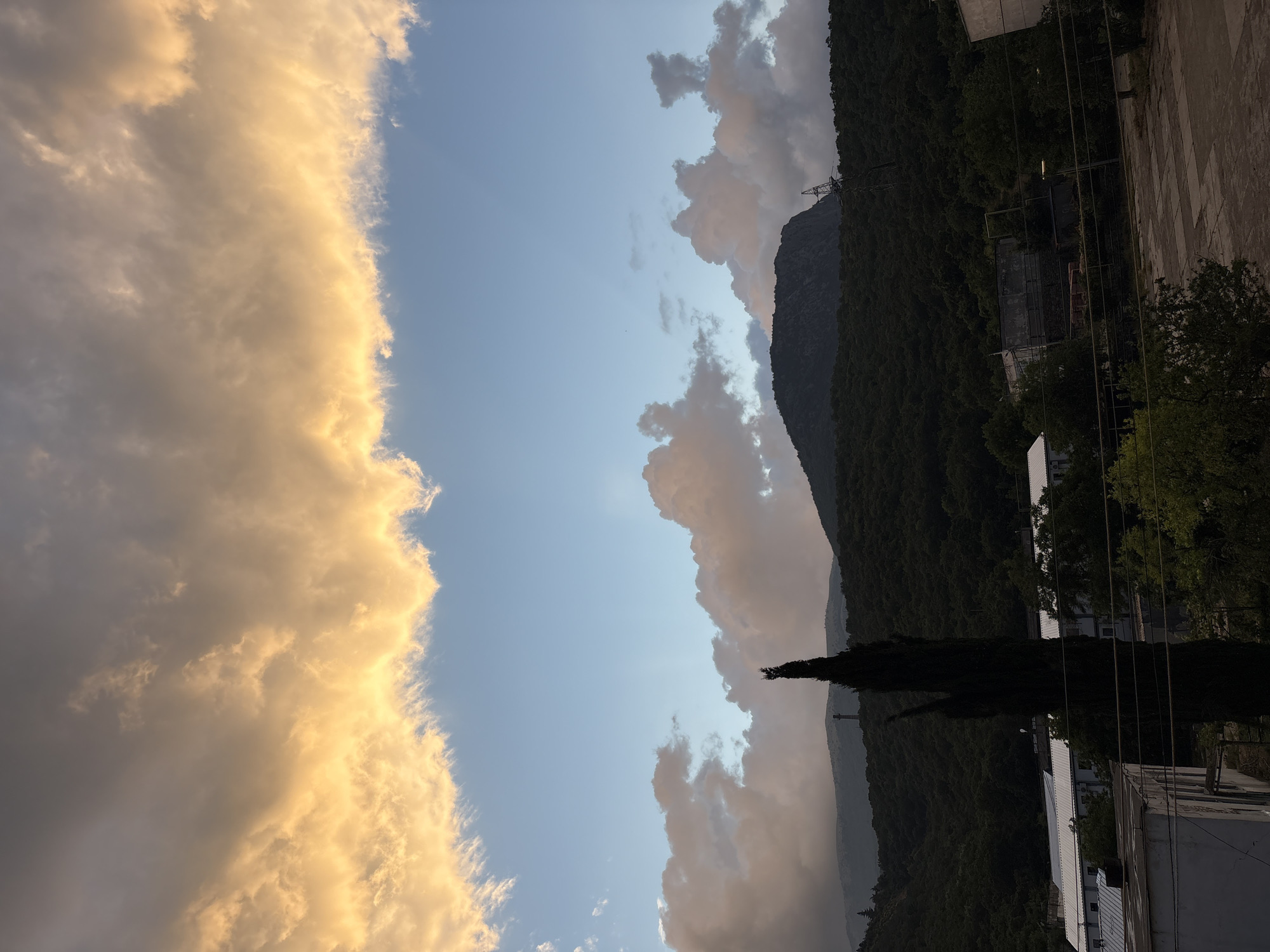Sunset over Malyi Mayak's coastal edges, paths and open sky