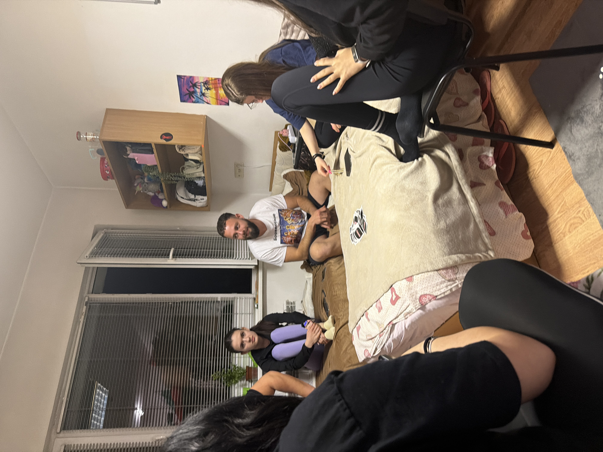 Indoor gathering observed in Plovdiv, Bulgaria apartment setting