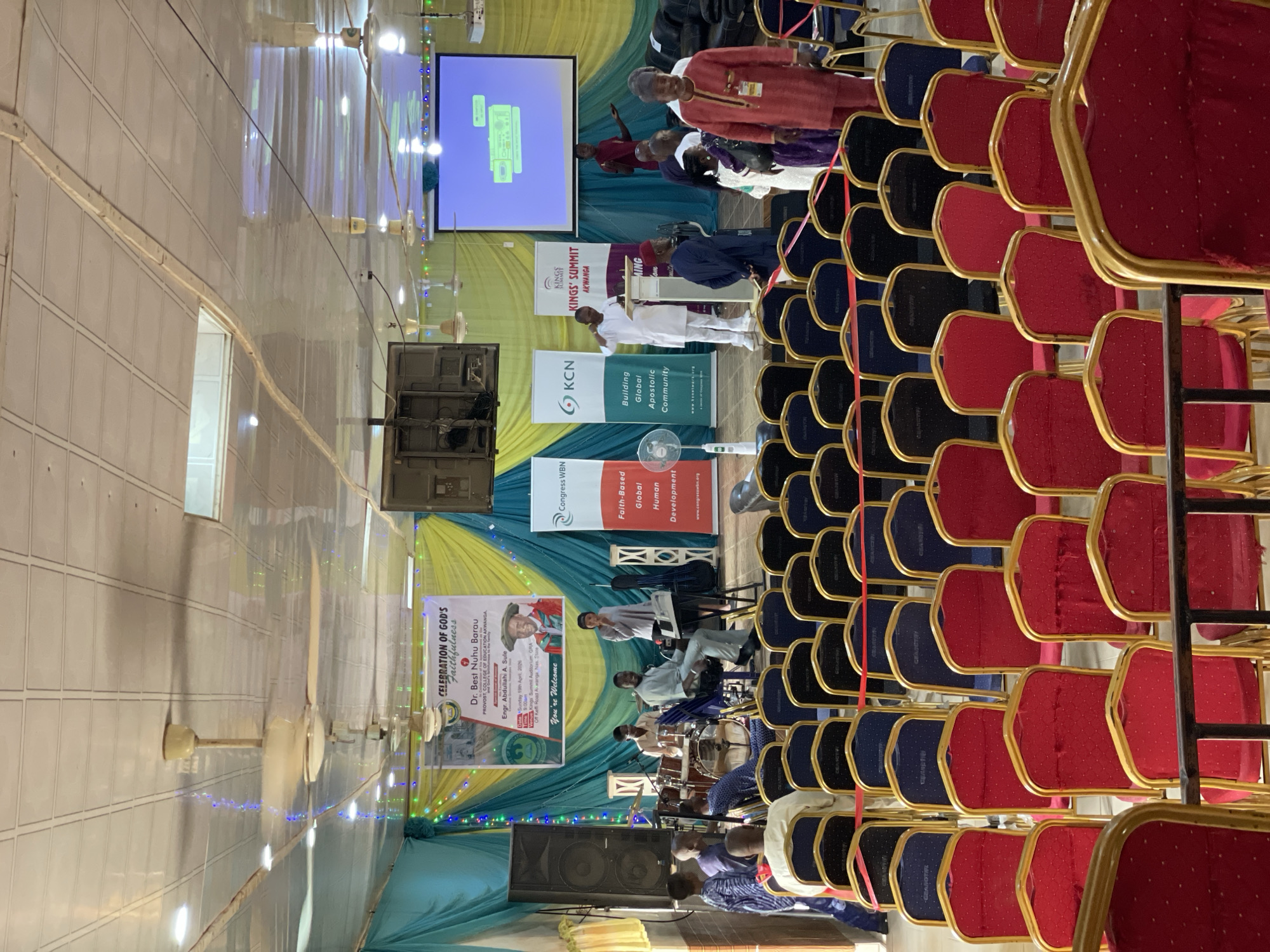 Kings' Summit conference setup documented in Akwanga, Nigeria