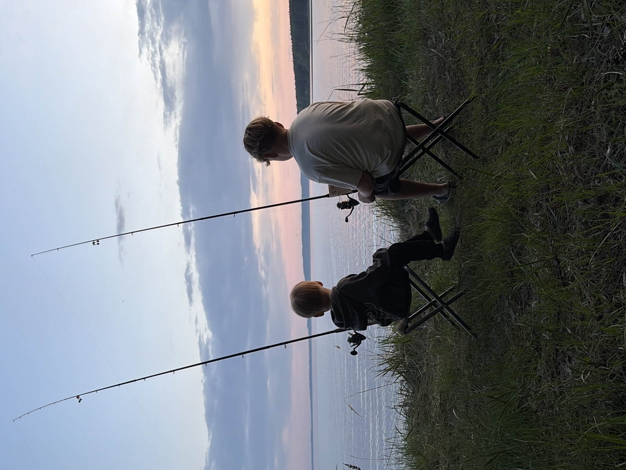 Camping and fishing gathering at Zabegaevo lake, Russia