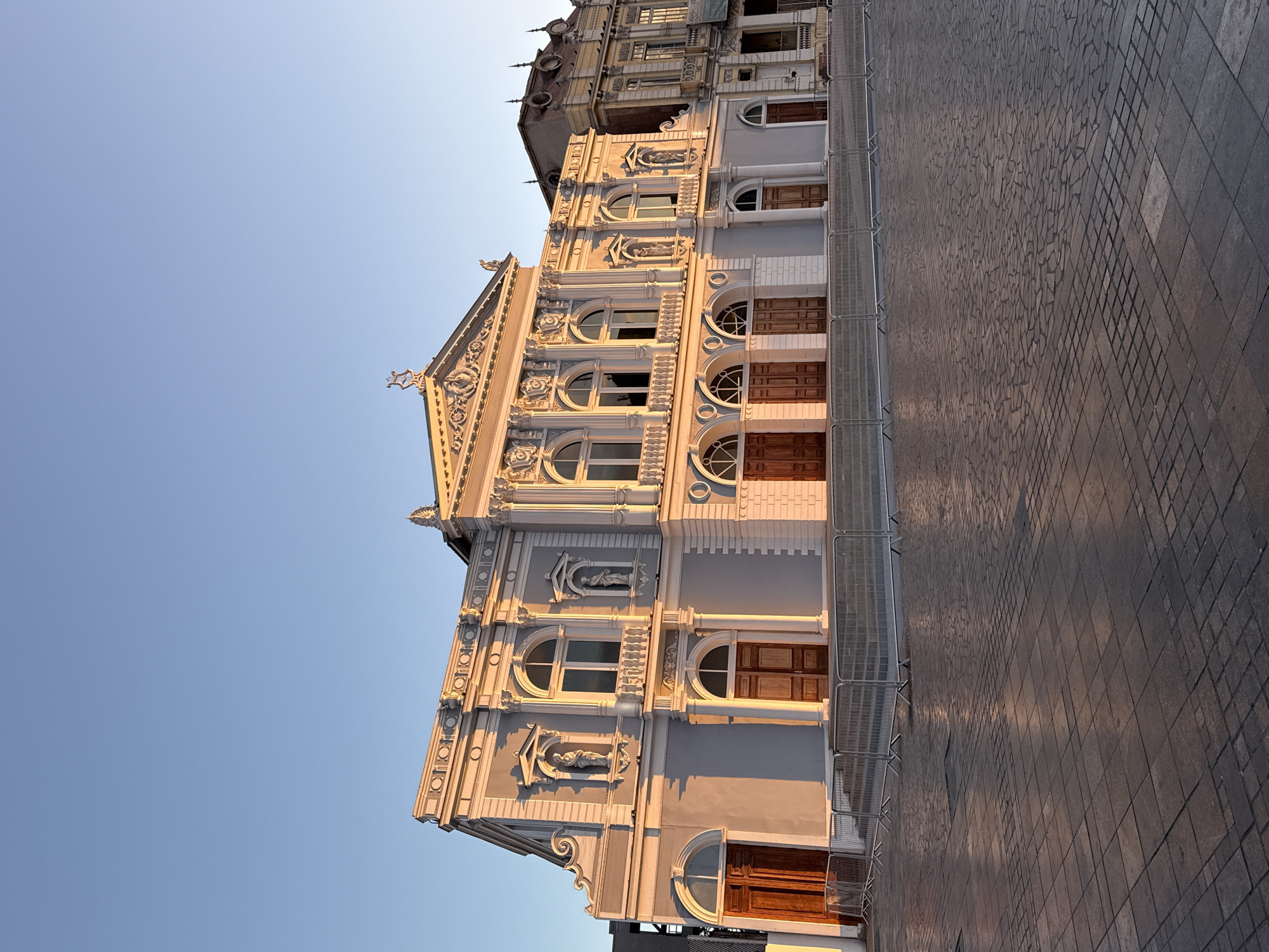Iquique's historic center at golden hour