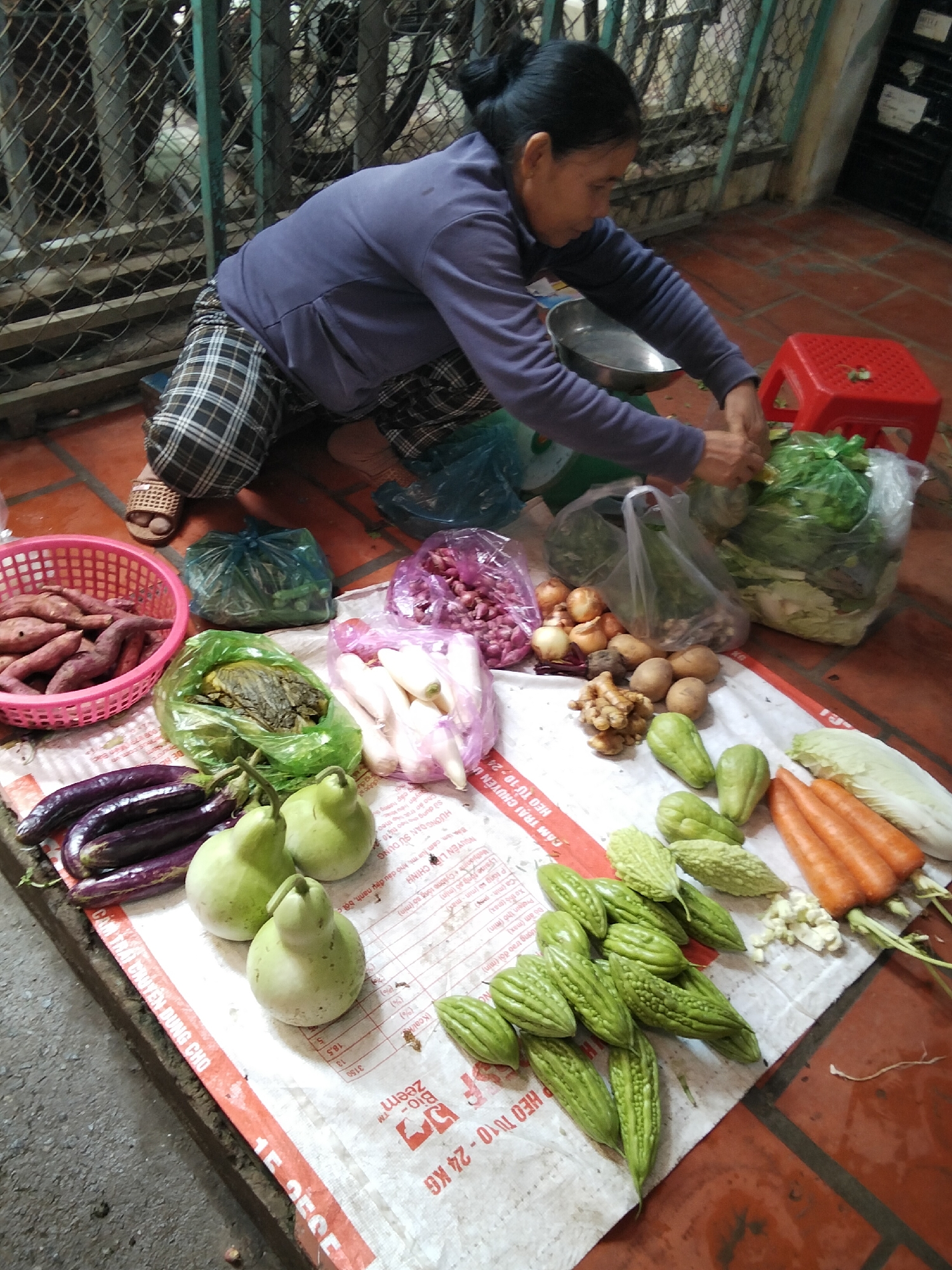 Morning market scene at Chợ Hàm Tiến, Mũi Né