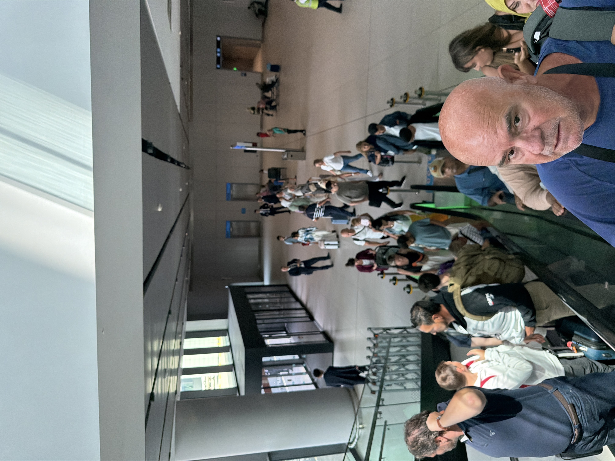 Inside Istanbul Airport's busy terminal on a Thursday morning