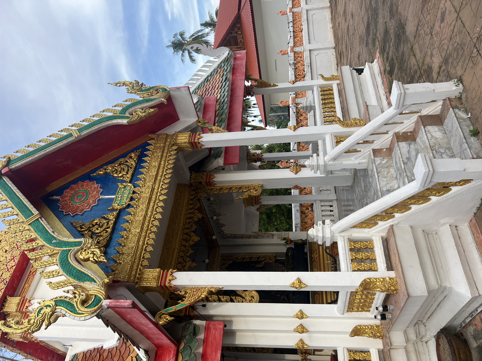 Temple grounds and street scenes across Koh Phangan