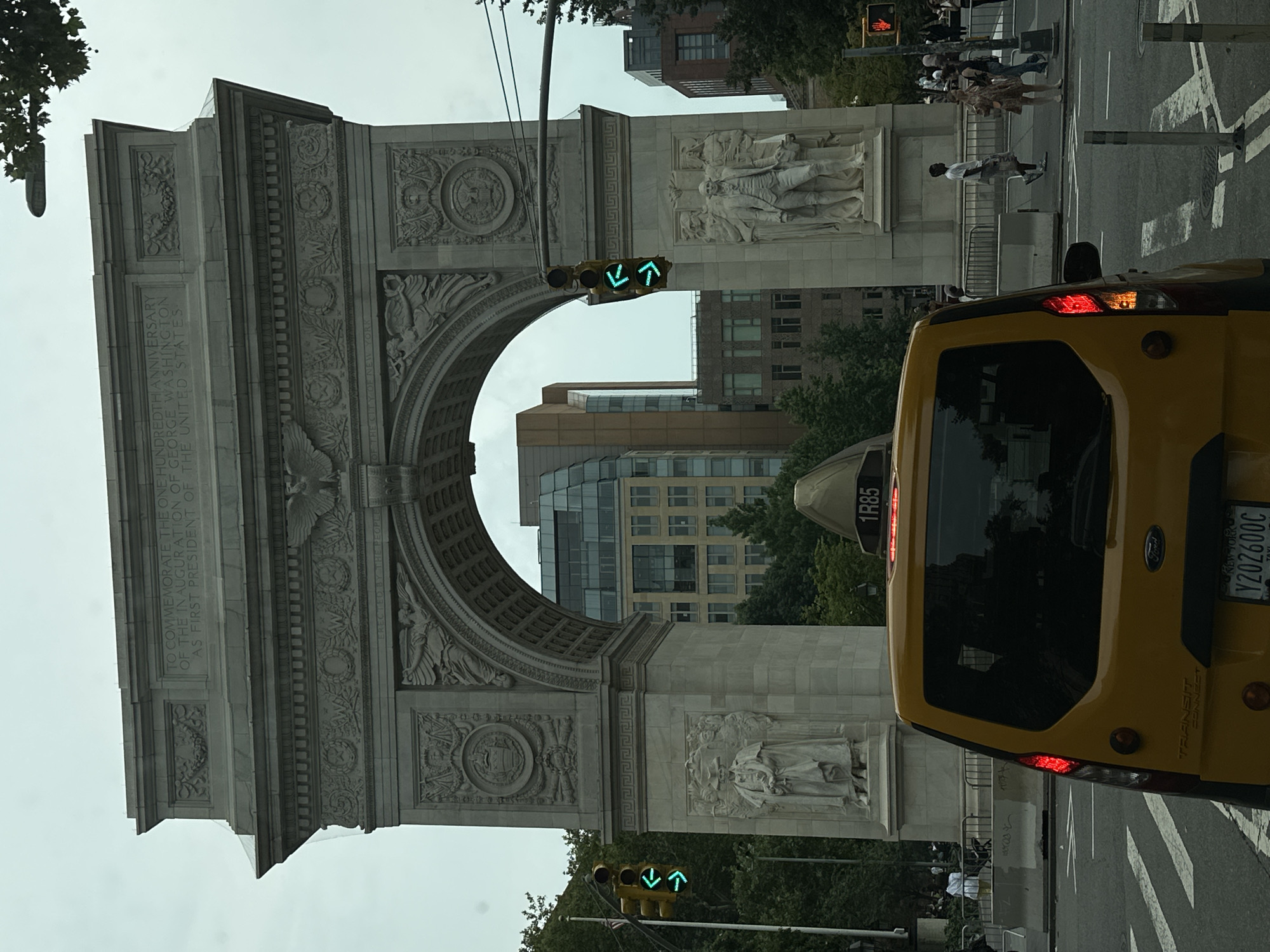 Washington Square Arch up close in NYC